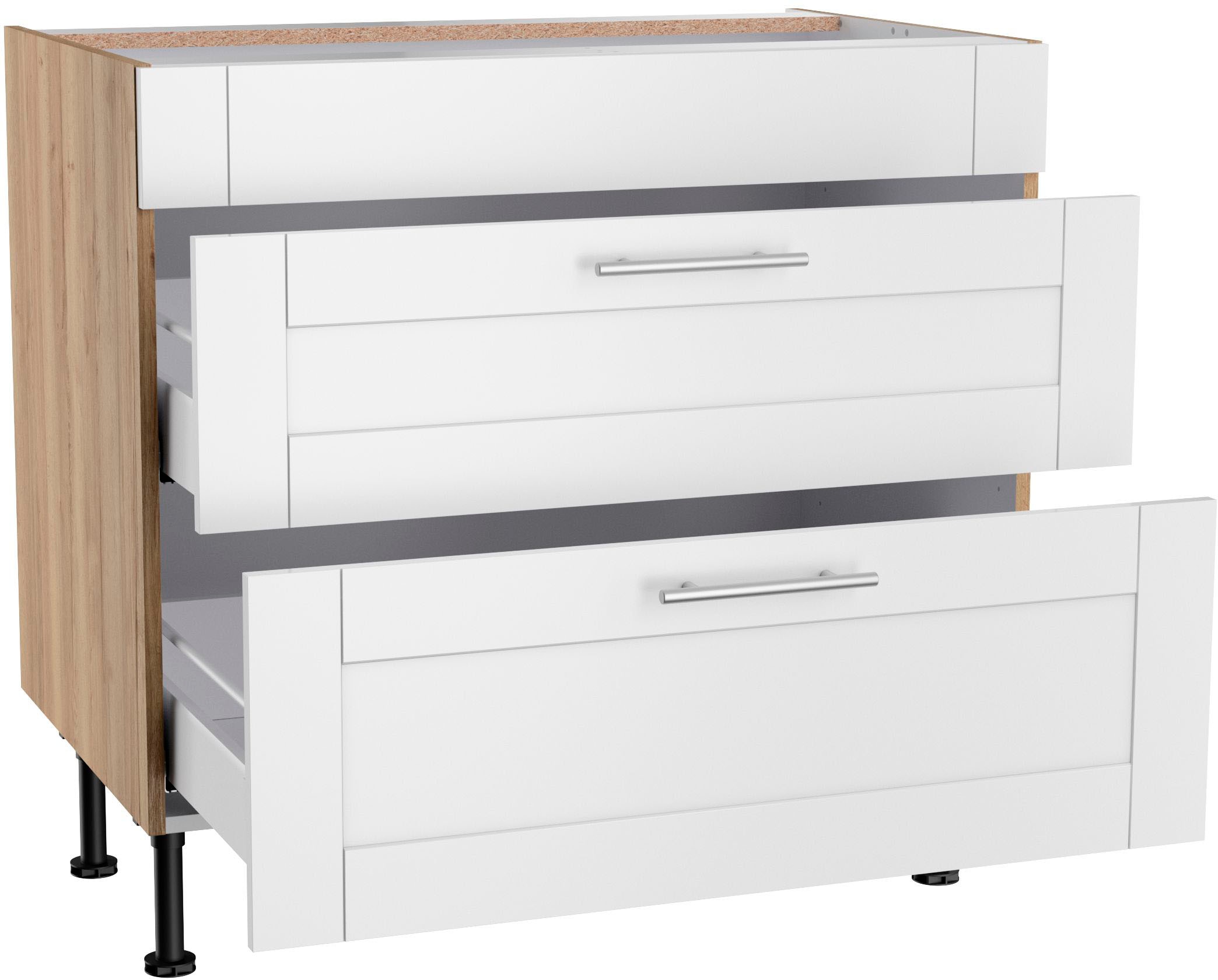 KOCHSTATION Kochfeldumbauschrank »KS-Ahus«, Breite 90 cm