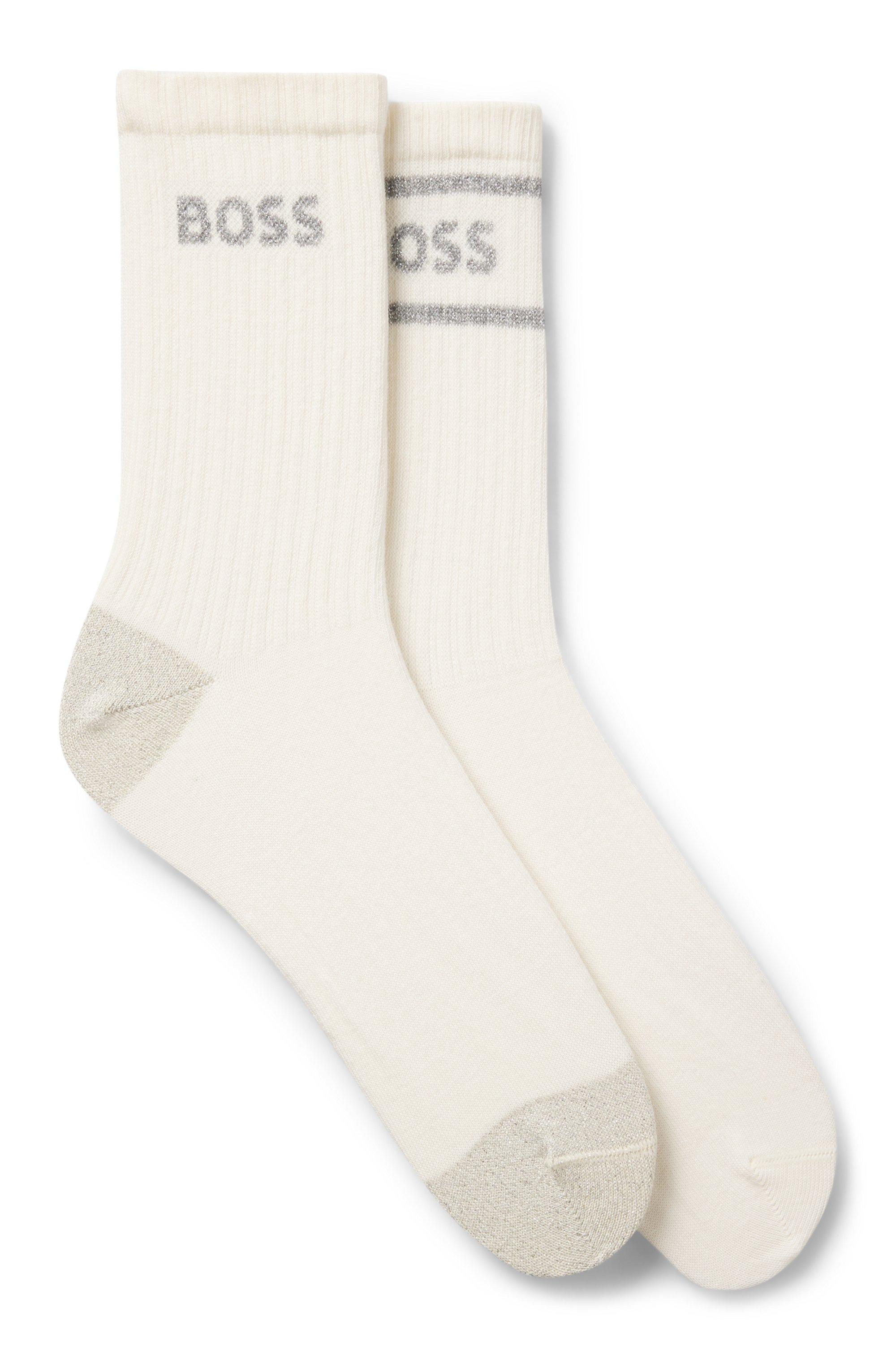 BOSS Socken 2 Paar tlg. sportiv, mit dezentem Locke, Fersen- und Zehenpartie verstärkt