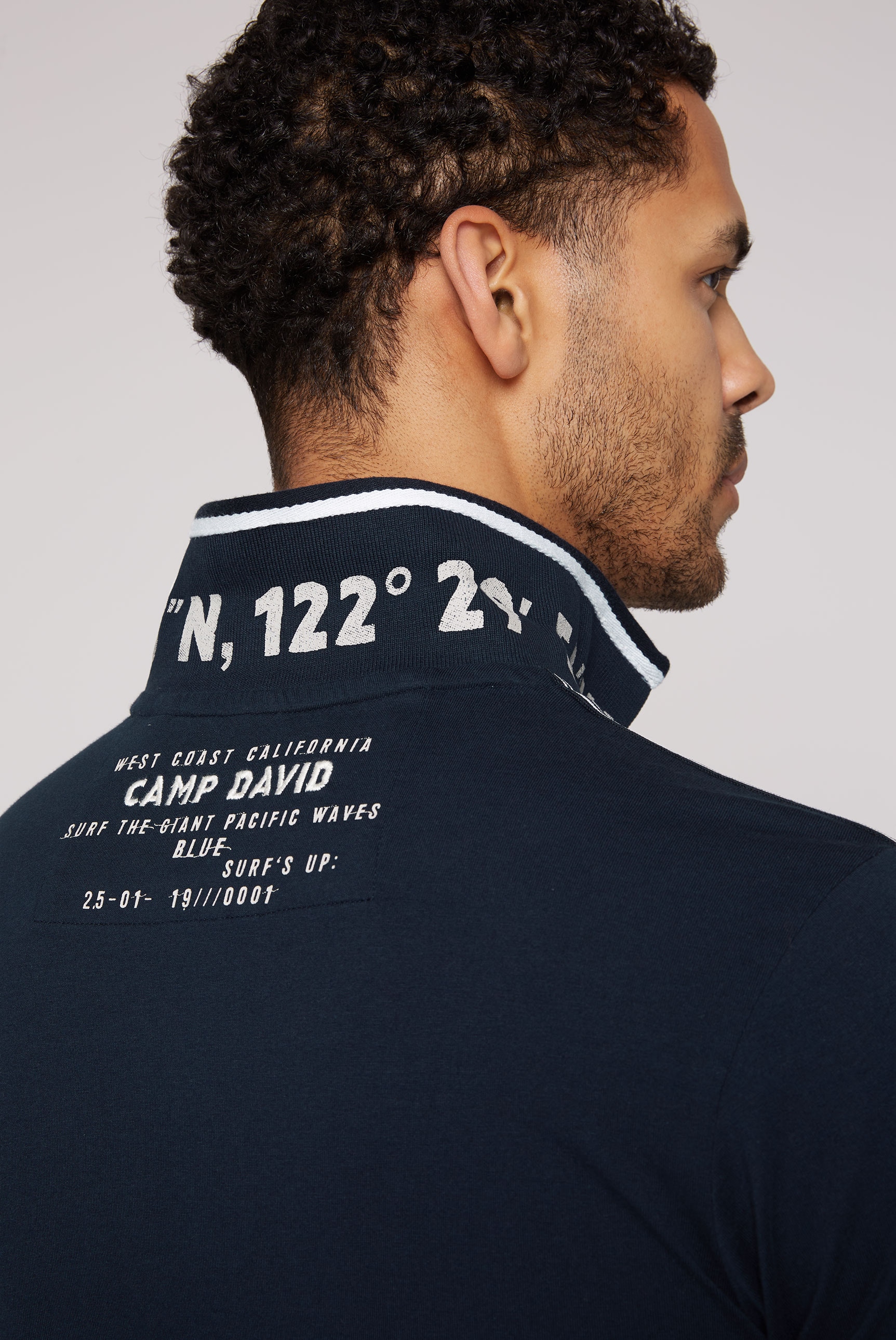 CAMP DAVID Poloshirt, mit kontrastreichen Details