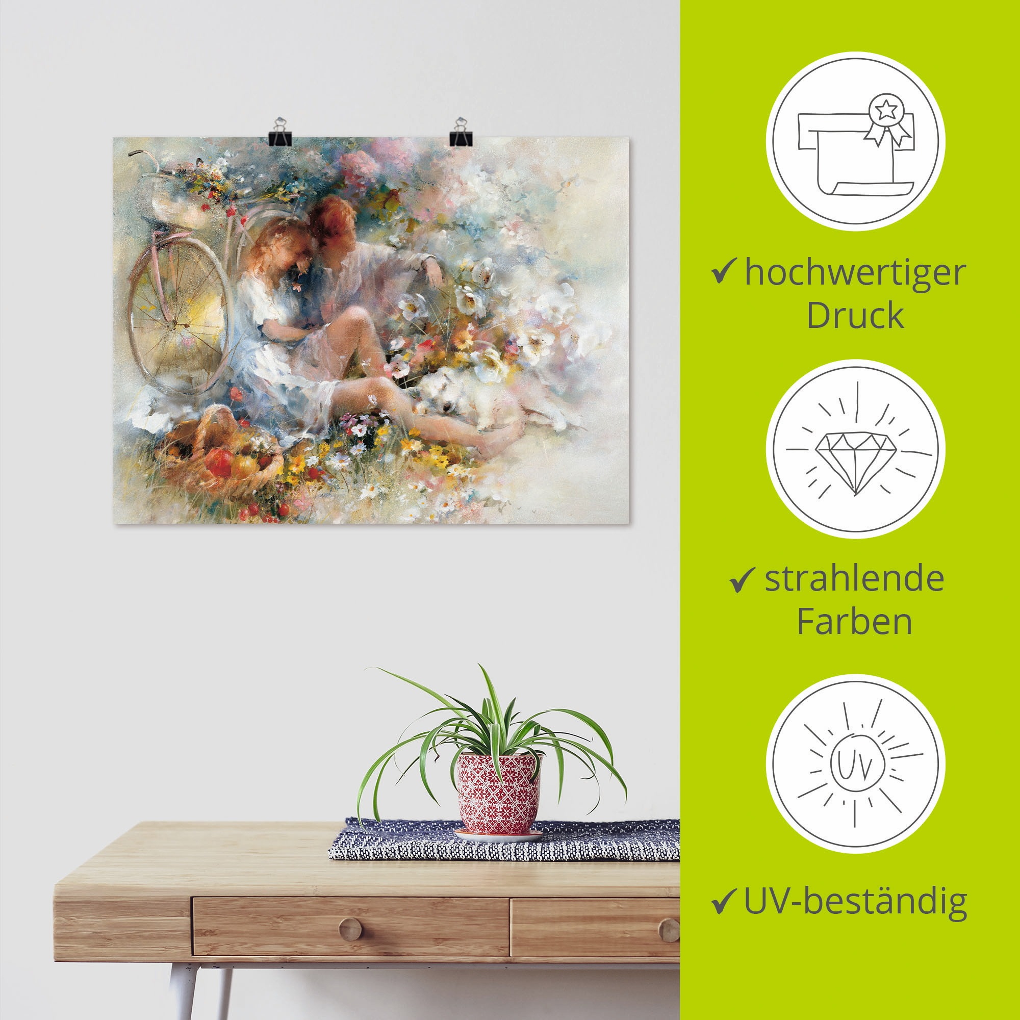 Artland Wandbild »Reise im Frühjahr«, Paar, (1 St.), als Leinwandbild, Poster, Wandaufkleber in verschied. Grössen