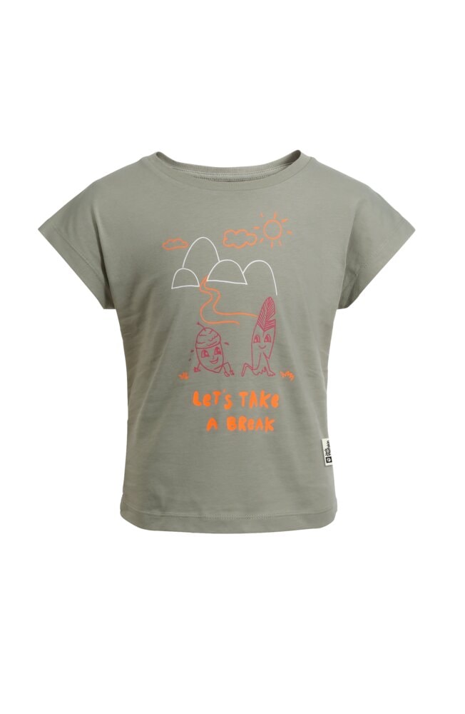 Jack Wolfskin T-Shirt »TAKE A BREAK T G«, für Mädchen mit einem süssen Aufdruck