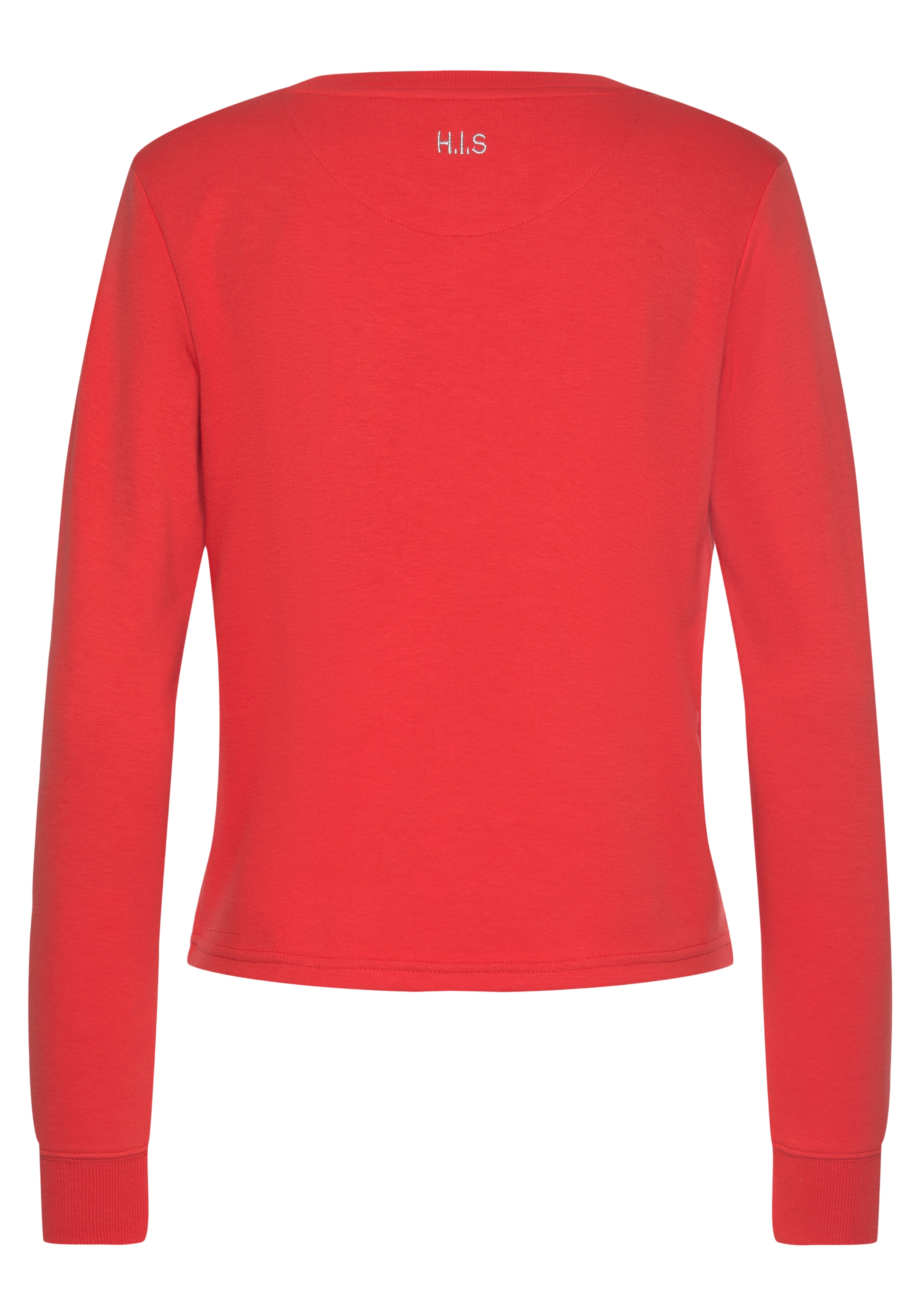 H.I.S Sweatshirt, mit Piping auf der Brust, Loungeanzug