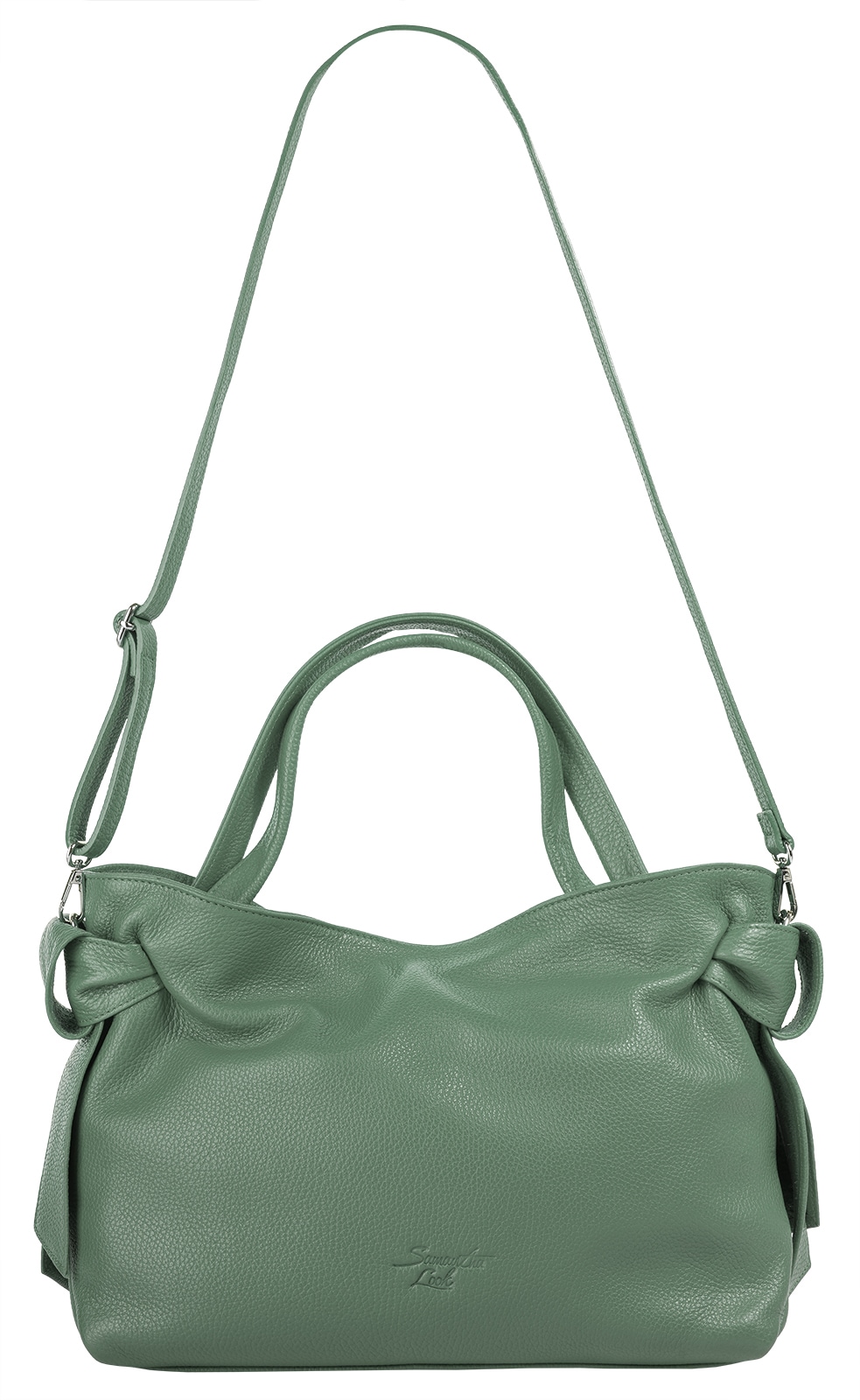 Samantha Look Henkeltasche, echt Leder, Made in Italy