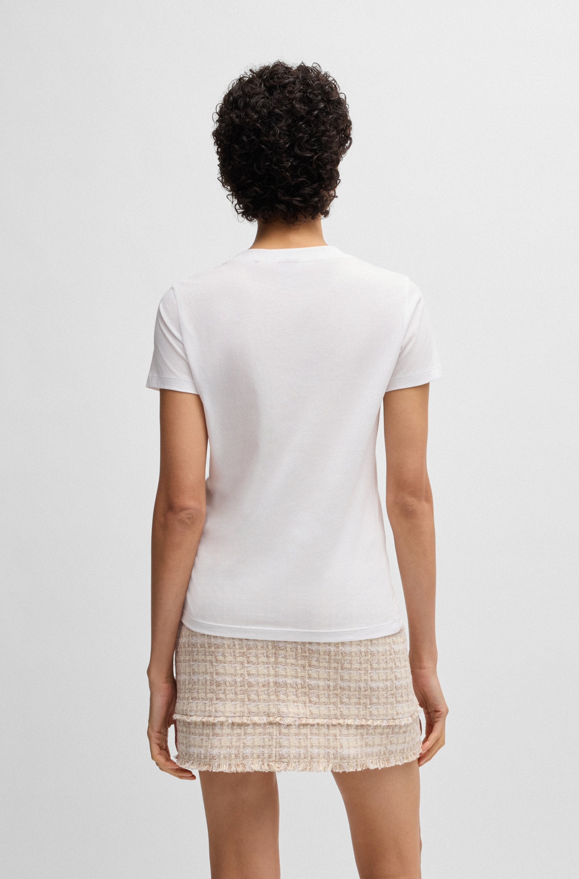 BOSS ORANGE T-Shirt »Esogo MA Premium Damenmode«, mit BOSS Logostickerei