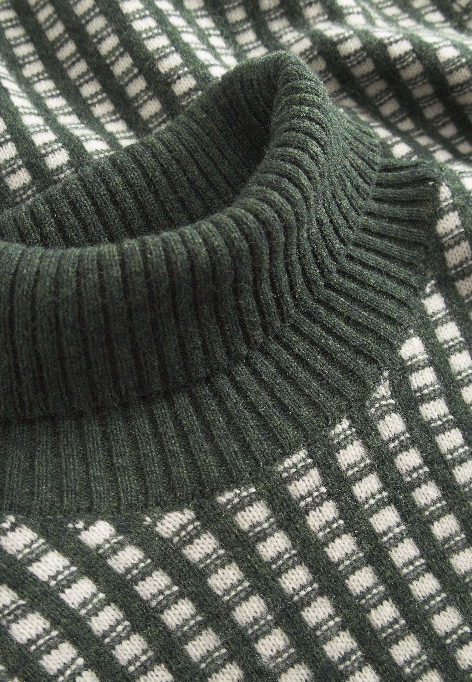 colours & sons Strickpullover »colours & sons Pullover Turtleneck Two Tone Intarsia«