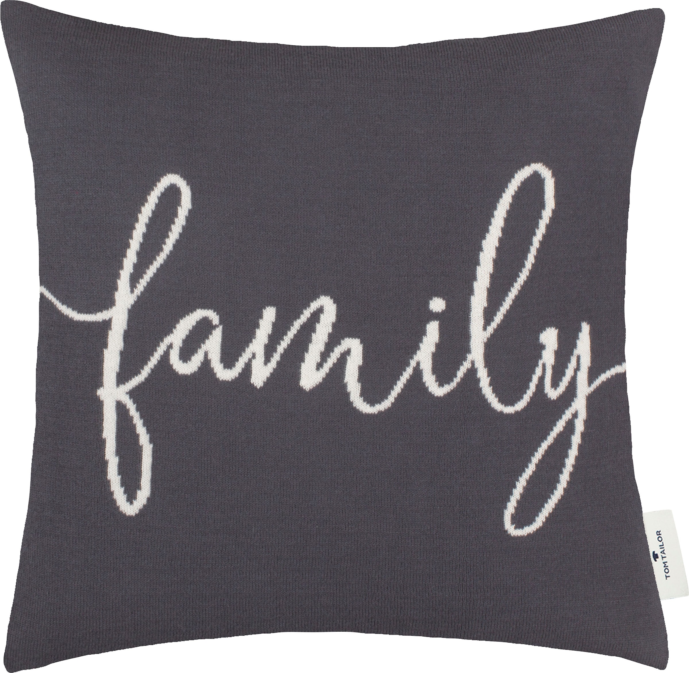 | »Family«, Jelmoli-Versand online aus Dekokissen Kissenhülle Baumwolle, bestellen Stück 1 TOM HOME ohne TAILOR Füllung, hochwertiger