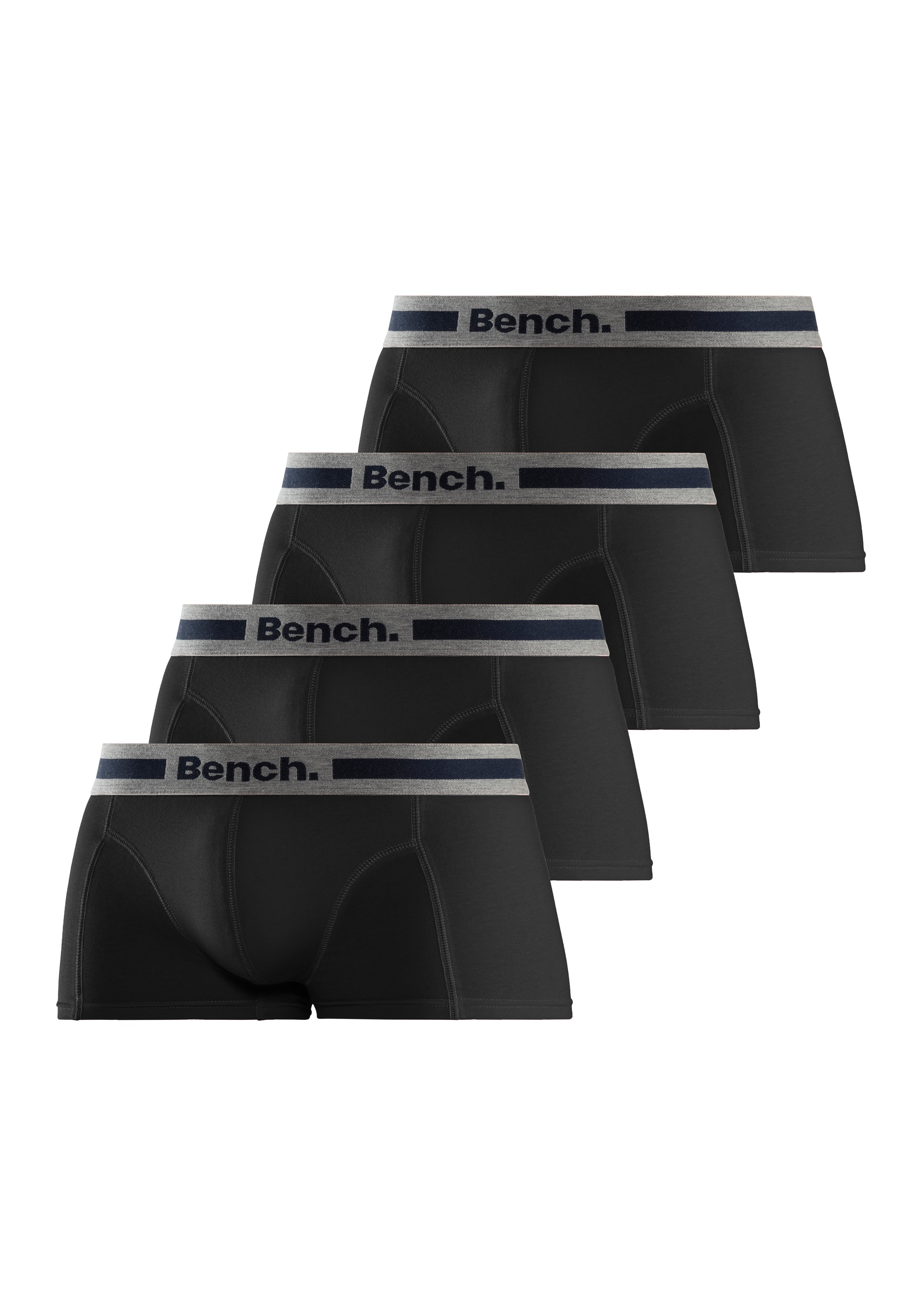 Bench. Hipster Packung, 4 Stk. knapp sitzende Boxershorts aus Baumwollmischung