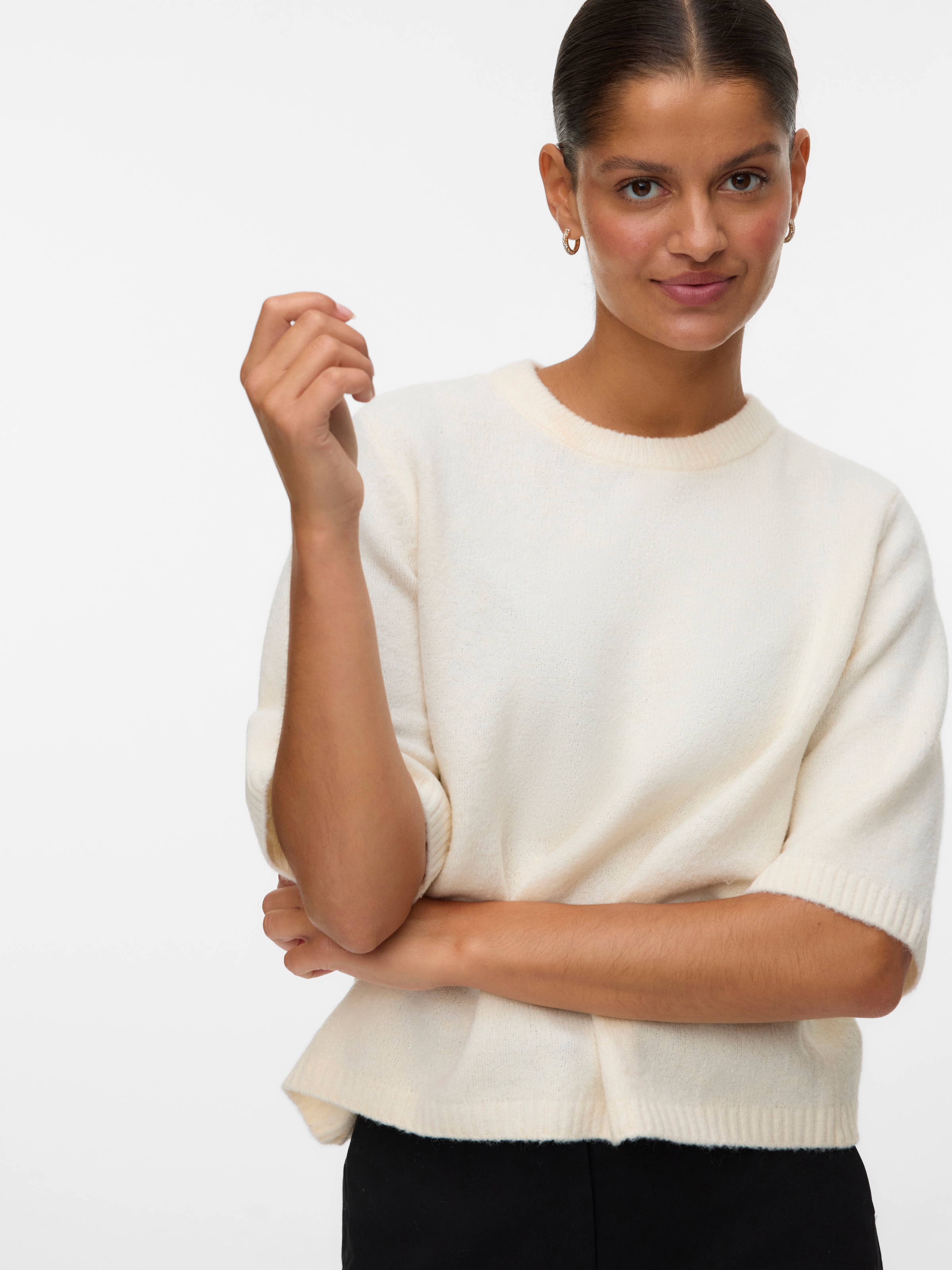Vero Moda Rundhalspullover »VMBOOM 2/4 O-NK OVERSIZE PULLOVE GA NOOS«