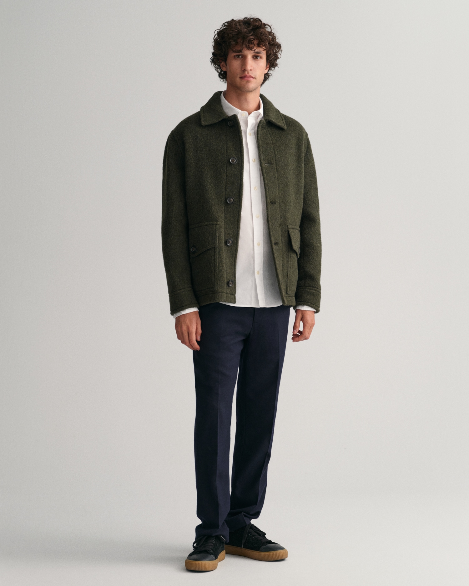 Gant Langarmhemd »Slim Fit Popeline Hemd leichte Baumwolle strapazierfähig pflegeleicht«, mit klassischer Logostickerei auf der Brust