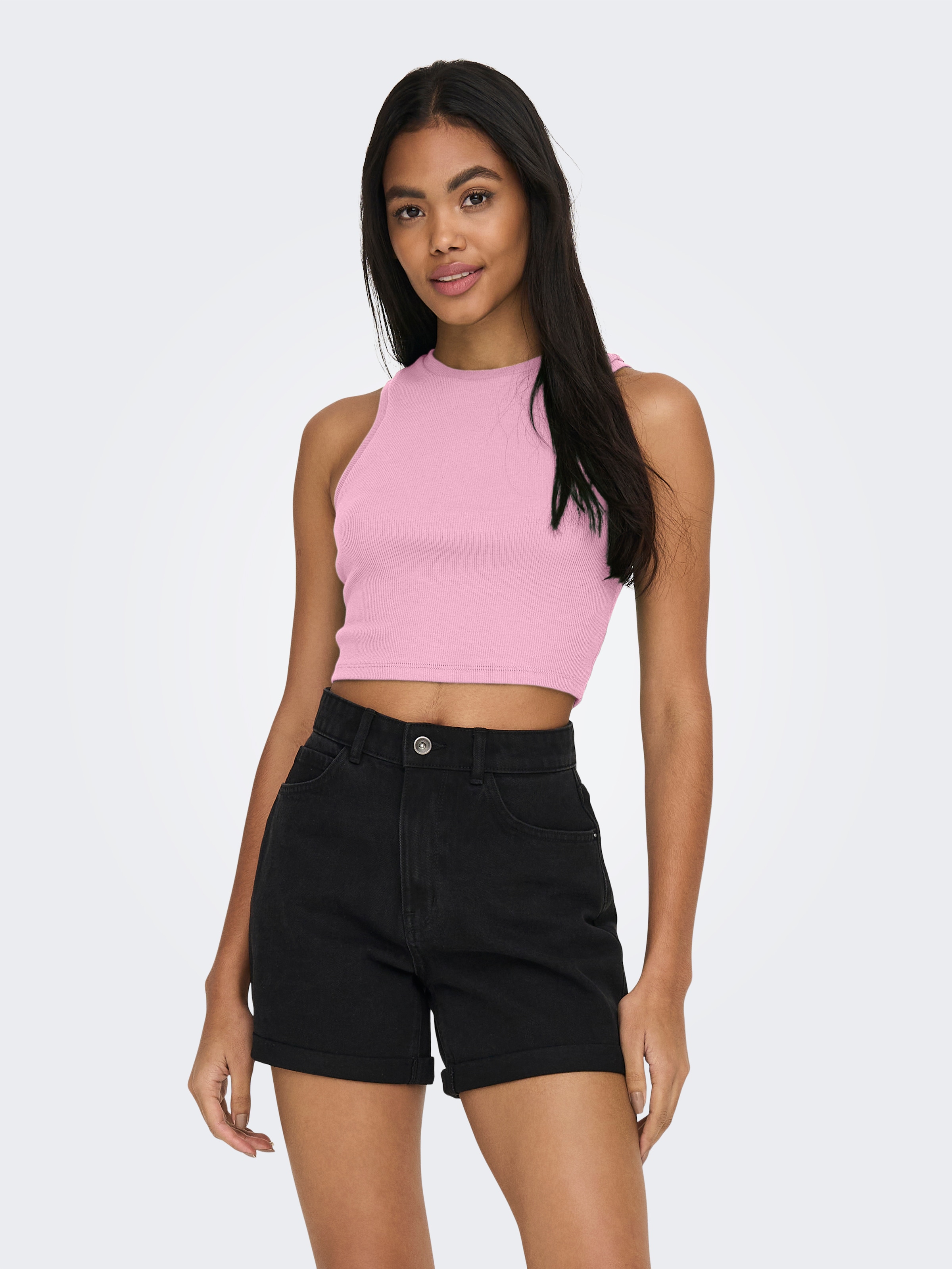 ONLY Tanktop »ONLVILMA S/L CROPPED TANK TOP JRS NOOS«