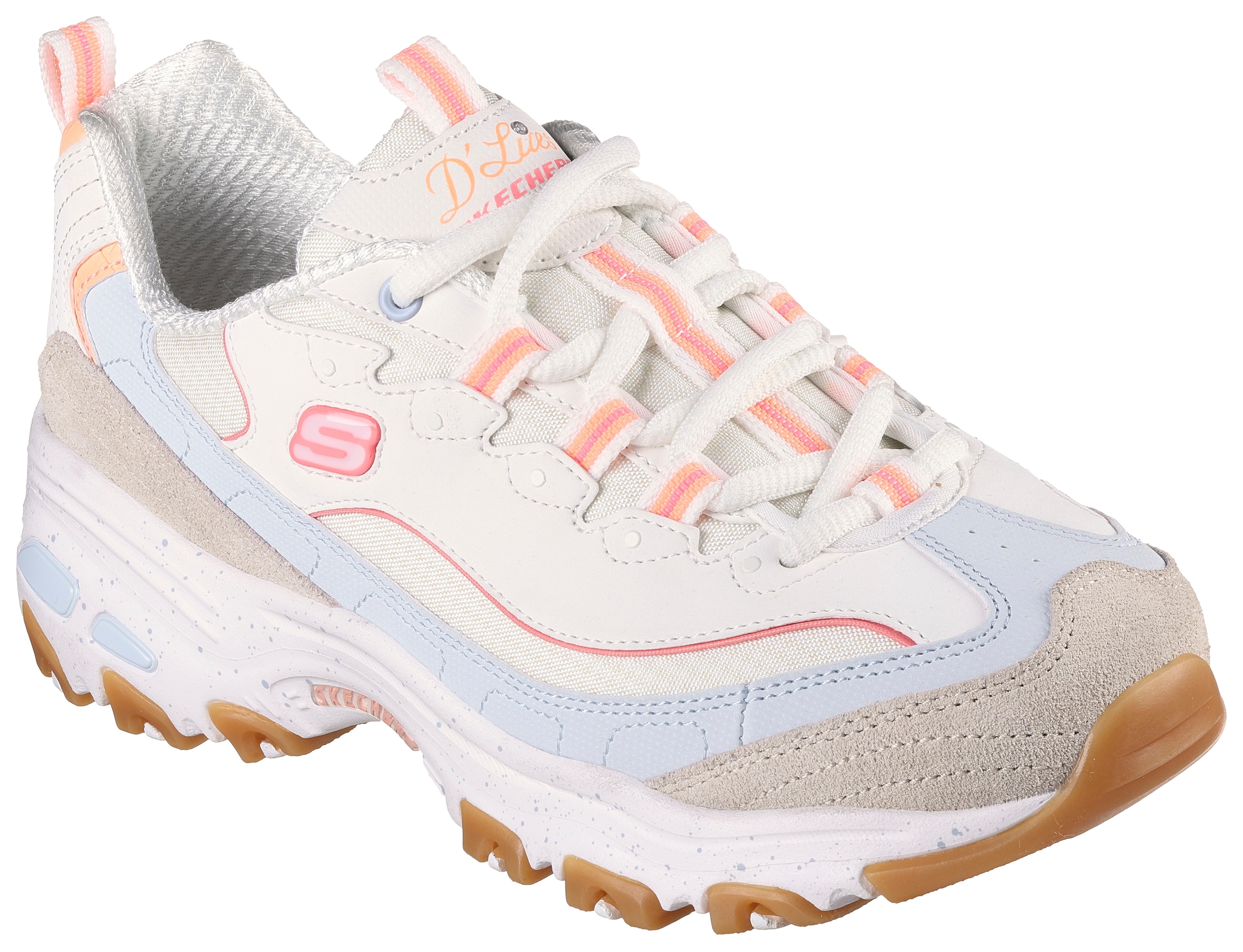 Skechers Sneaker »D'LITES-BOLD VIEWS«, Freizeitschuh, Halbschuh, Schnürschuh mit Air-Cooled...