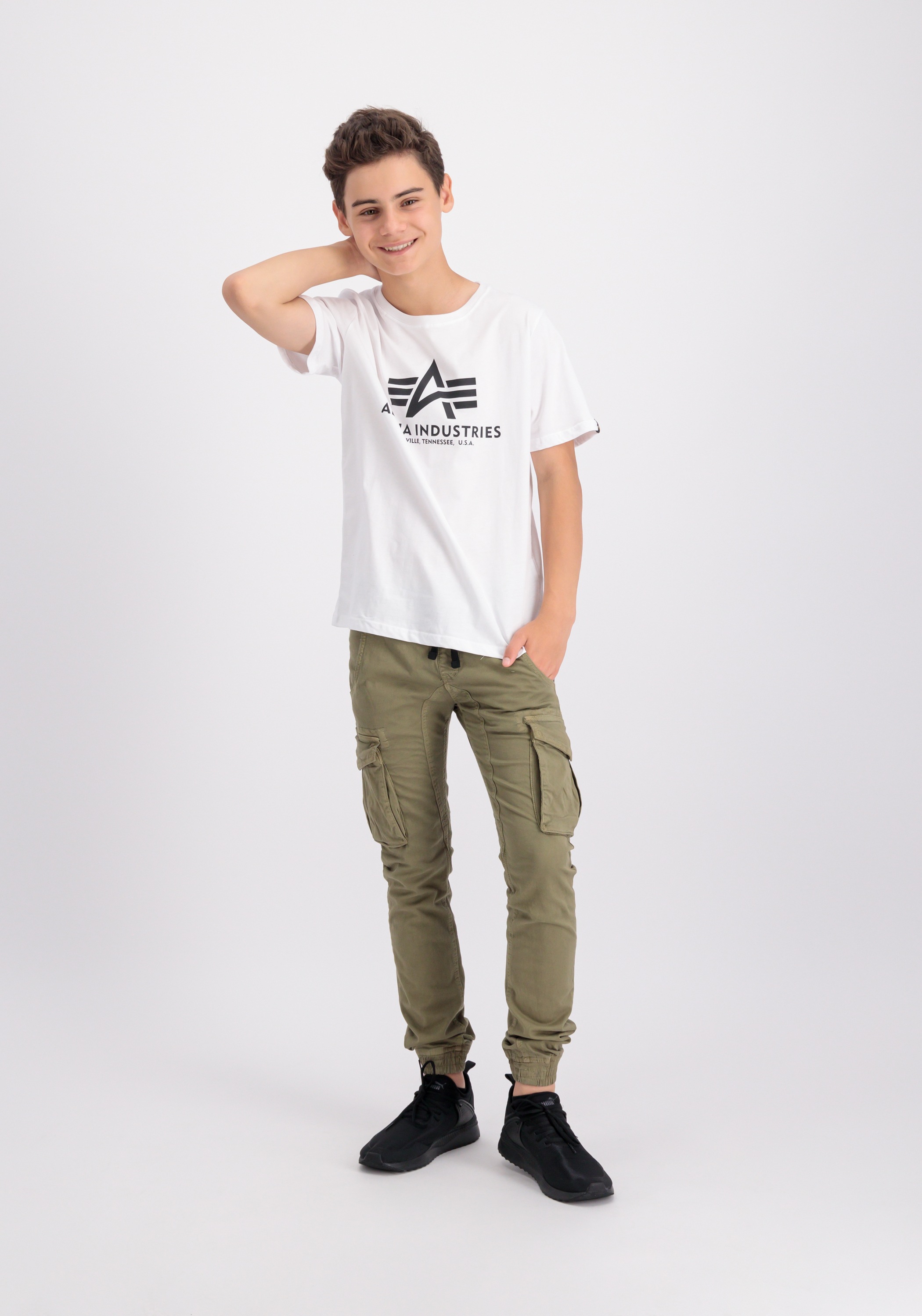 Alpha Industries T-Shirt »Alpha Industries Kids - T-Shirts Basic T-Shirt BL K«