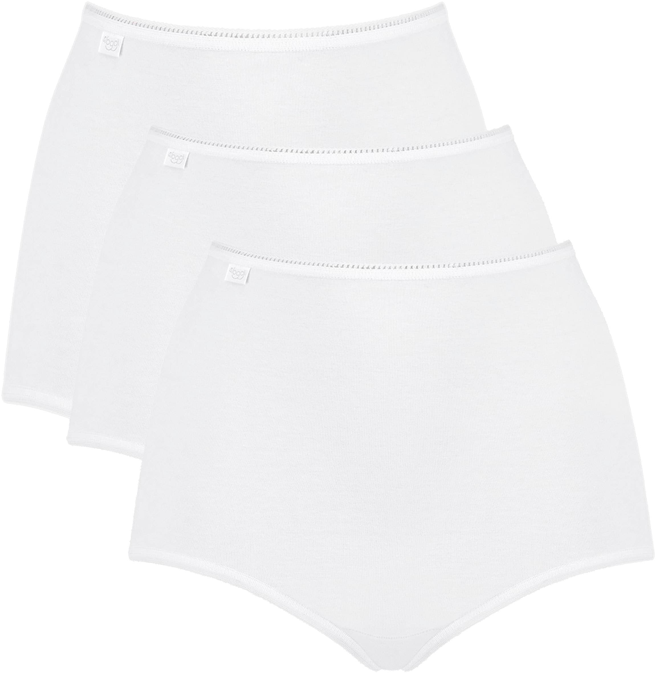 sloggi Maxislip "24/7 Cotton" höher geschnittene Passform, elastisch, Spitze, blickdicht, weich