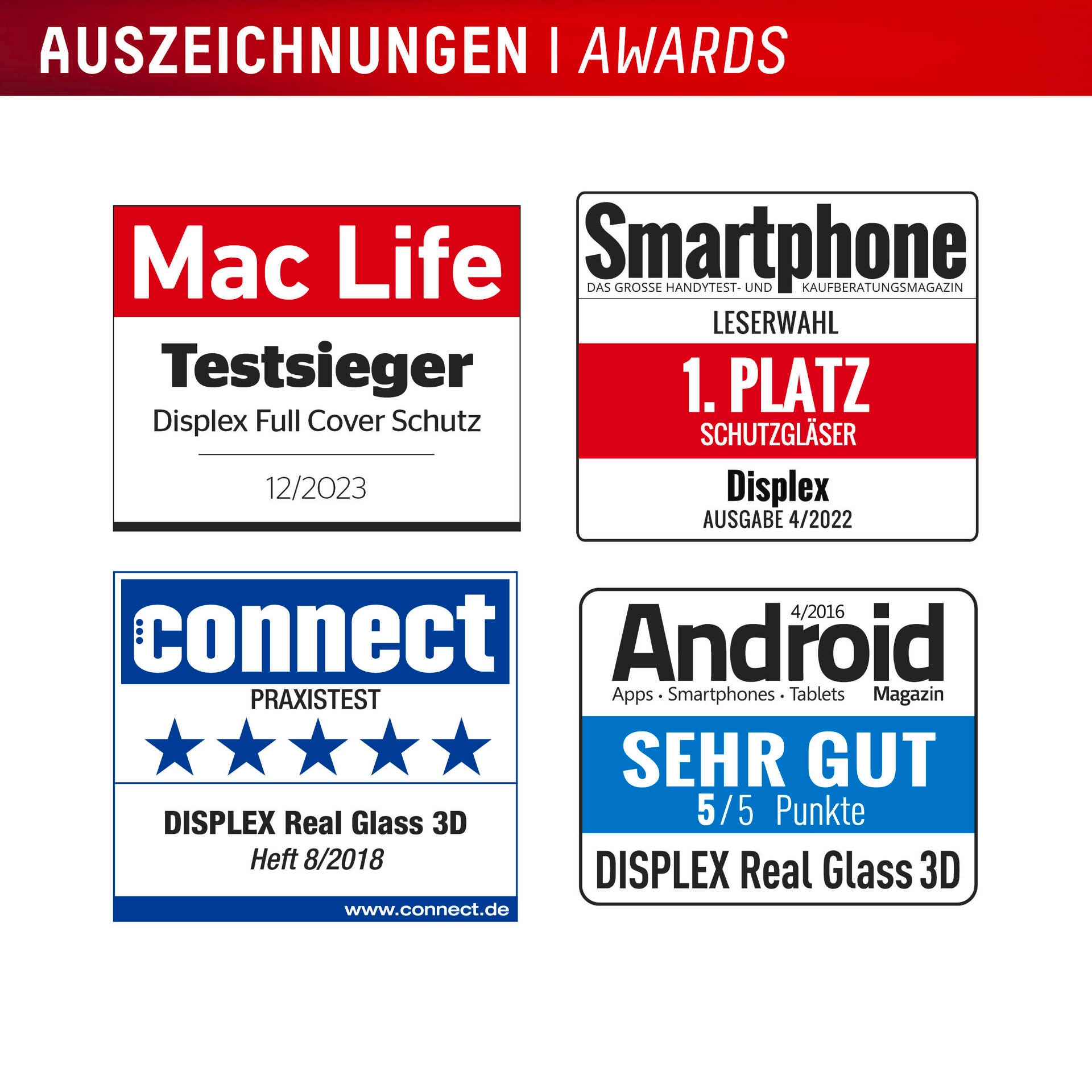 Displex Displayschutzglas »Premium Glass Full Cover«, für Apple iPhone 16, (1 St.), Displayschutzfolie, Schutzfolie, Bildschirmschutz, kratz- & stossfest
