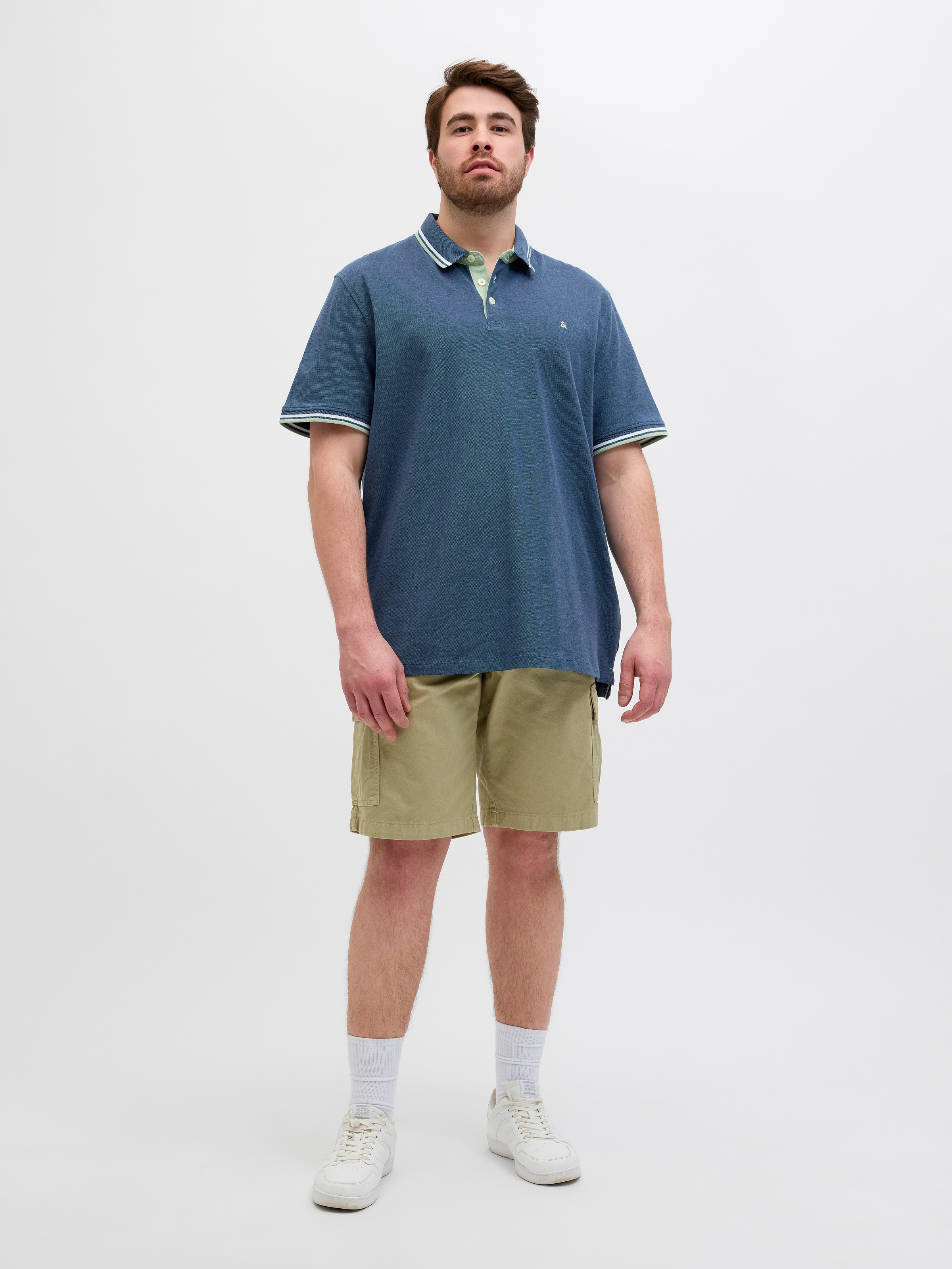 Jack & Jones PlusSize Poloshirt »JJEPAULOS POLO SS NOOS PLS«, mit Logo Stickerei