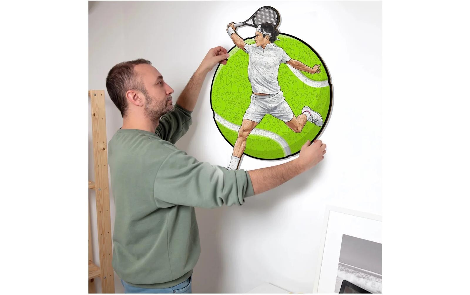 Puzzle »Iconic Roger Federer – Tennis – Holz Puzzle«, Birkenholz (aus der Schweiz)