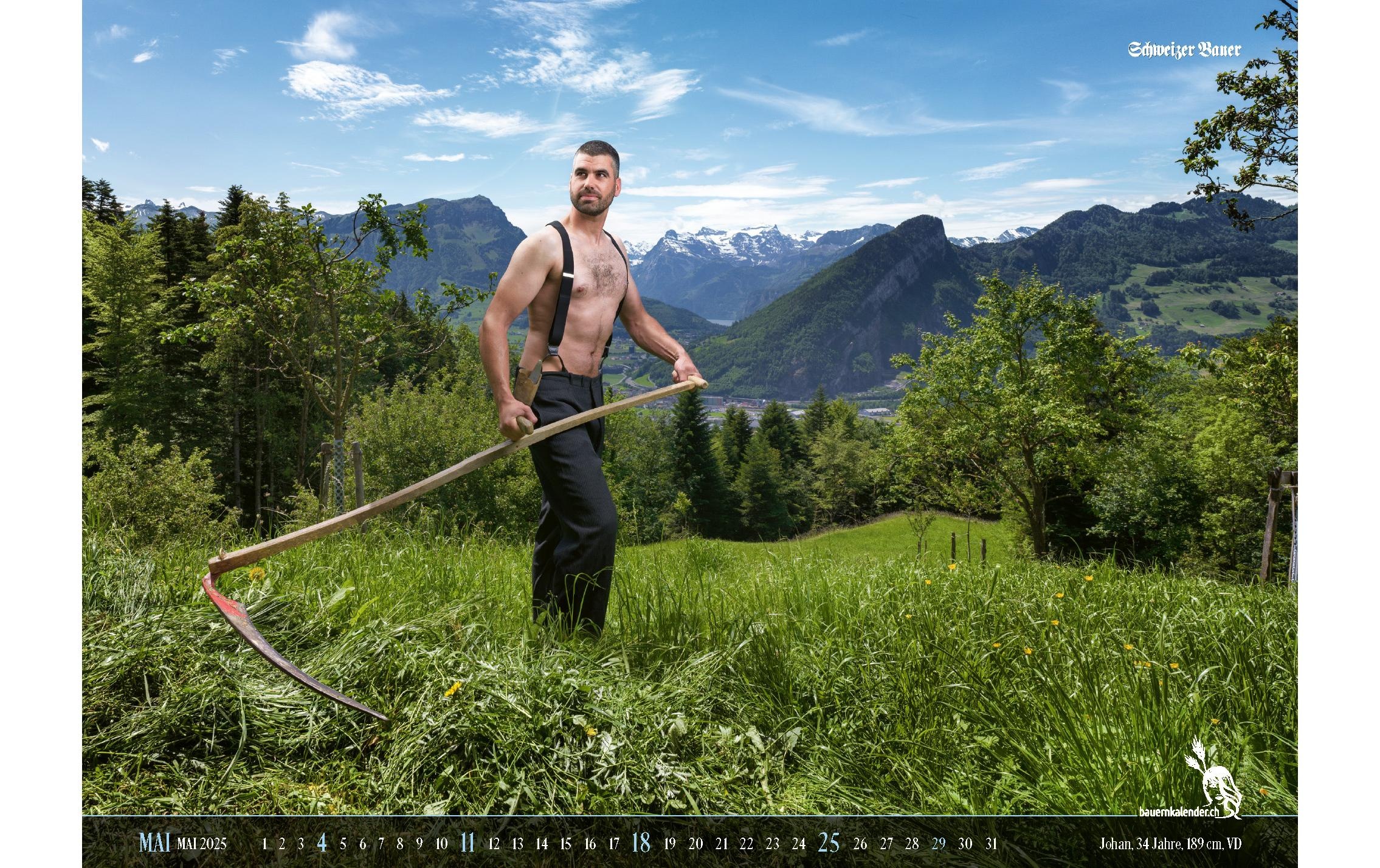 Wandkalender »Calendaria Bauern Boys 2025«