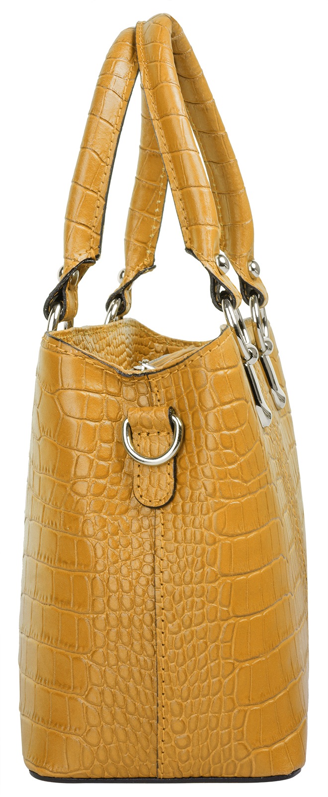 Cluty Umhängetasche, echt Leder, Made in Italy