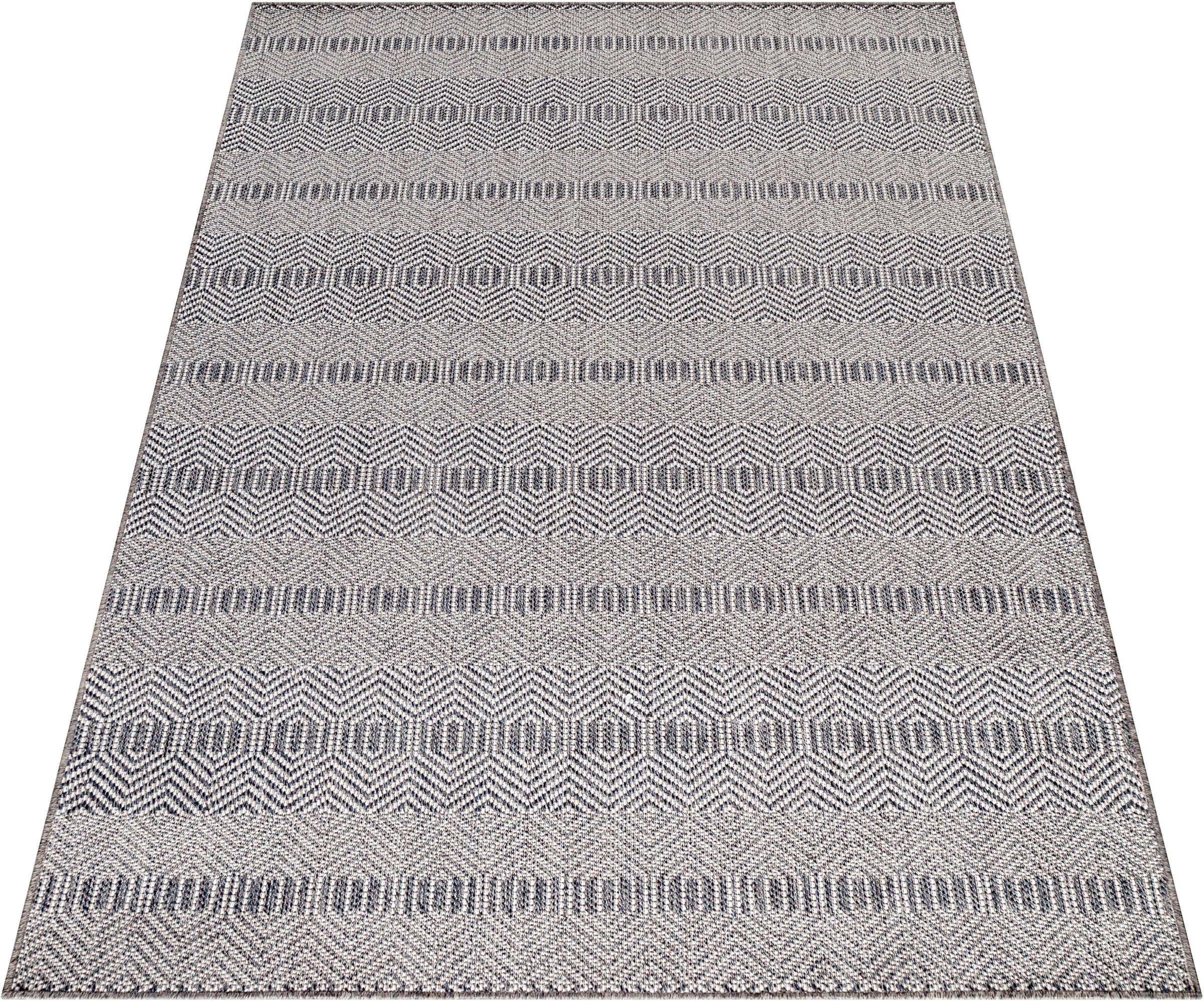 Ayyildiz Teppiche Teppich »ARUBA«, rechteckig, 6 mm Höhe, Läufer, Pflegeleicht, Modern, In- und Outdoor geeignet