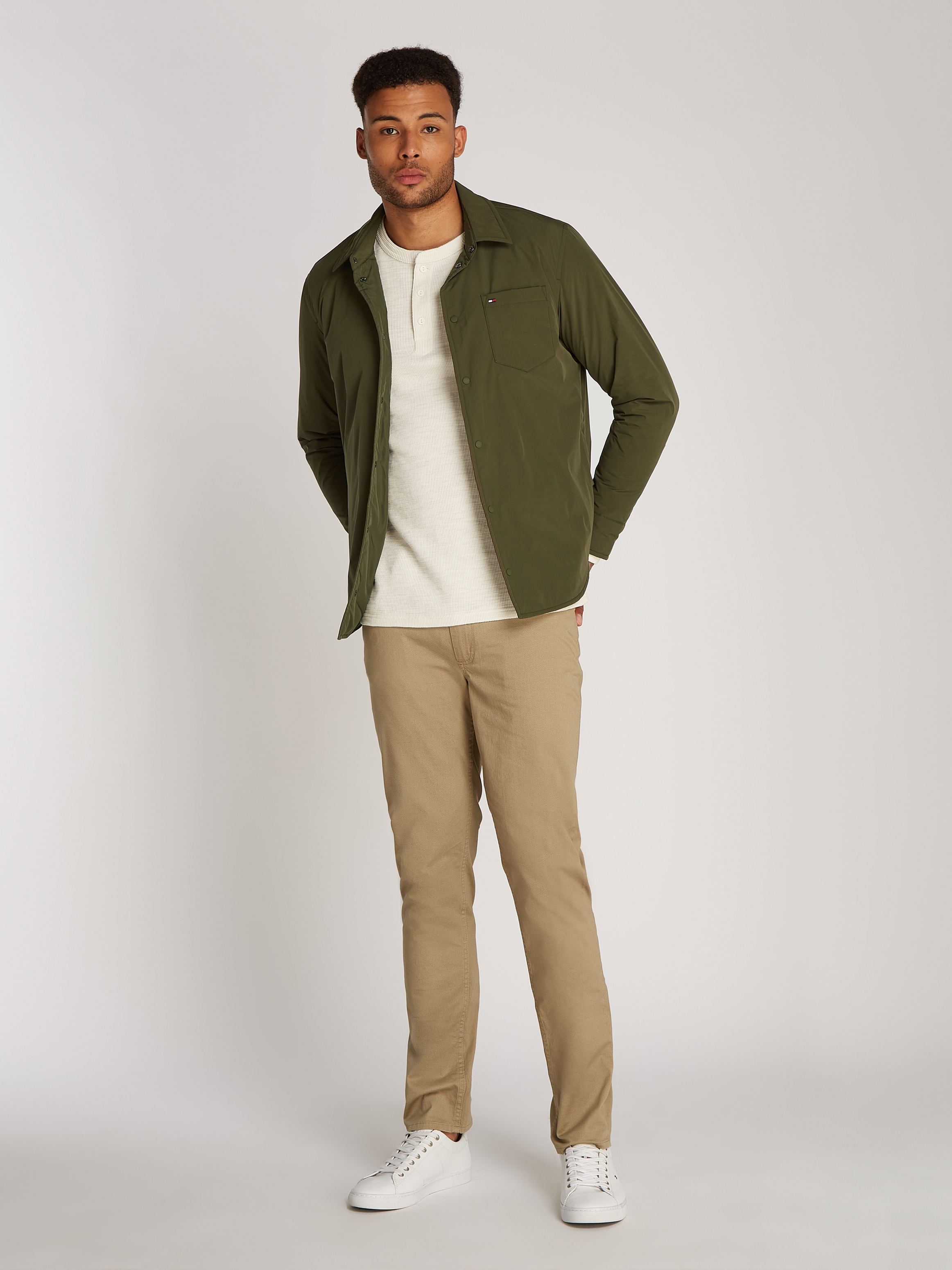 Tommy Hilfiger Hemdjacke »LW PACKABLE SHIRT JACKET«, mit Brusttasche