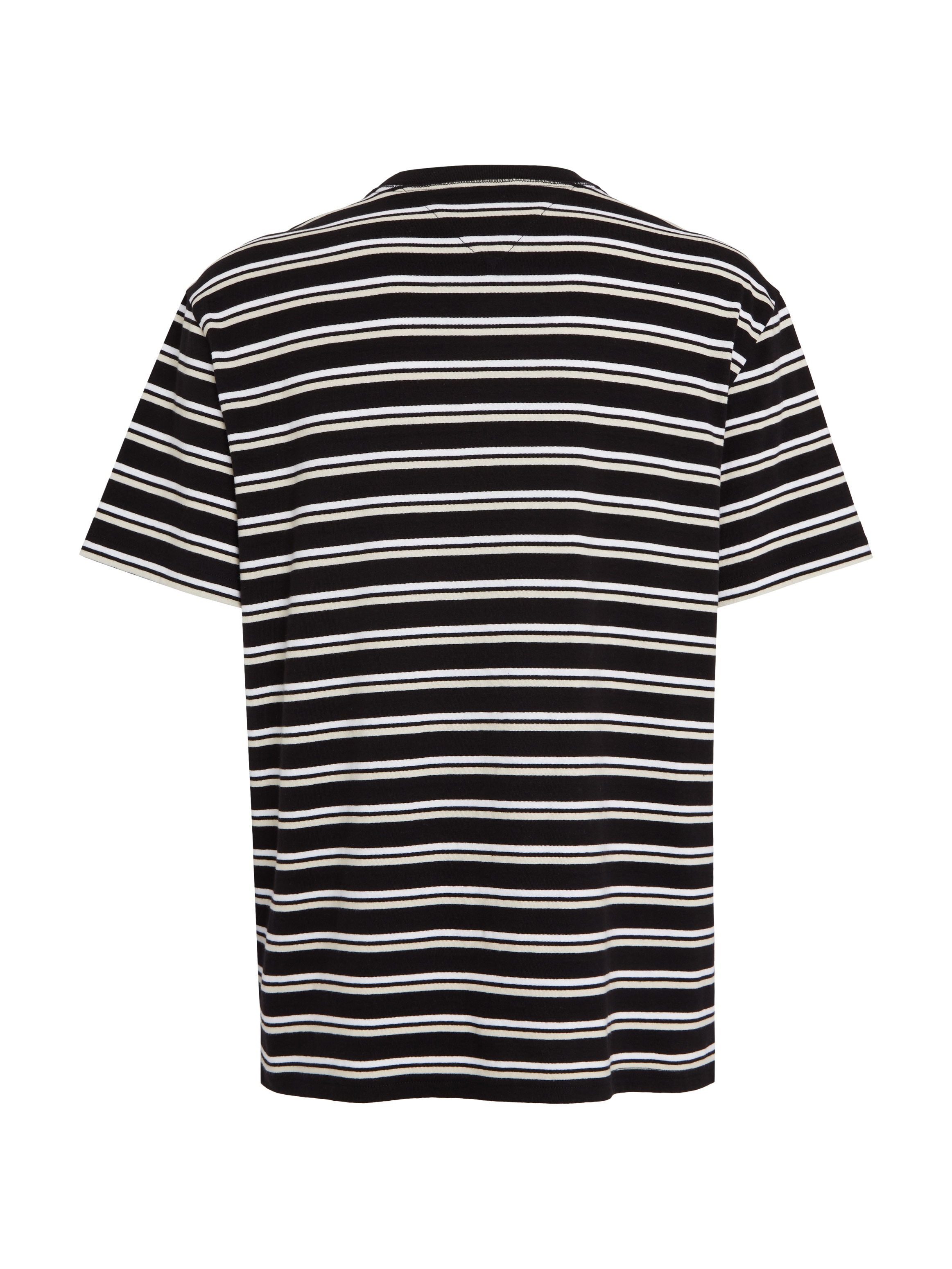 Tommy Jeans T-Shirt »TJM REG EASY STRIPE TEE«, mit mehrfarbigen Streifen