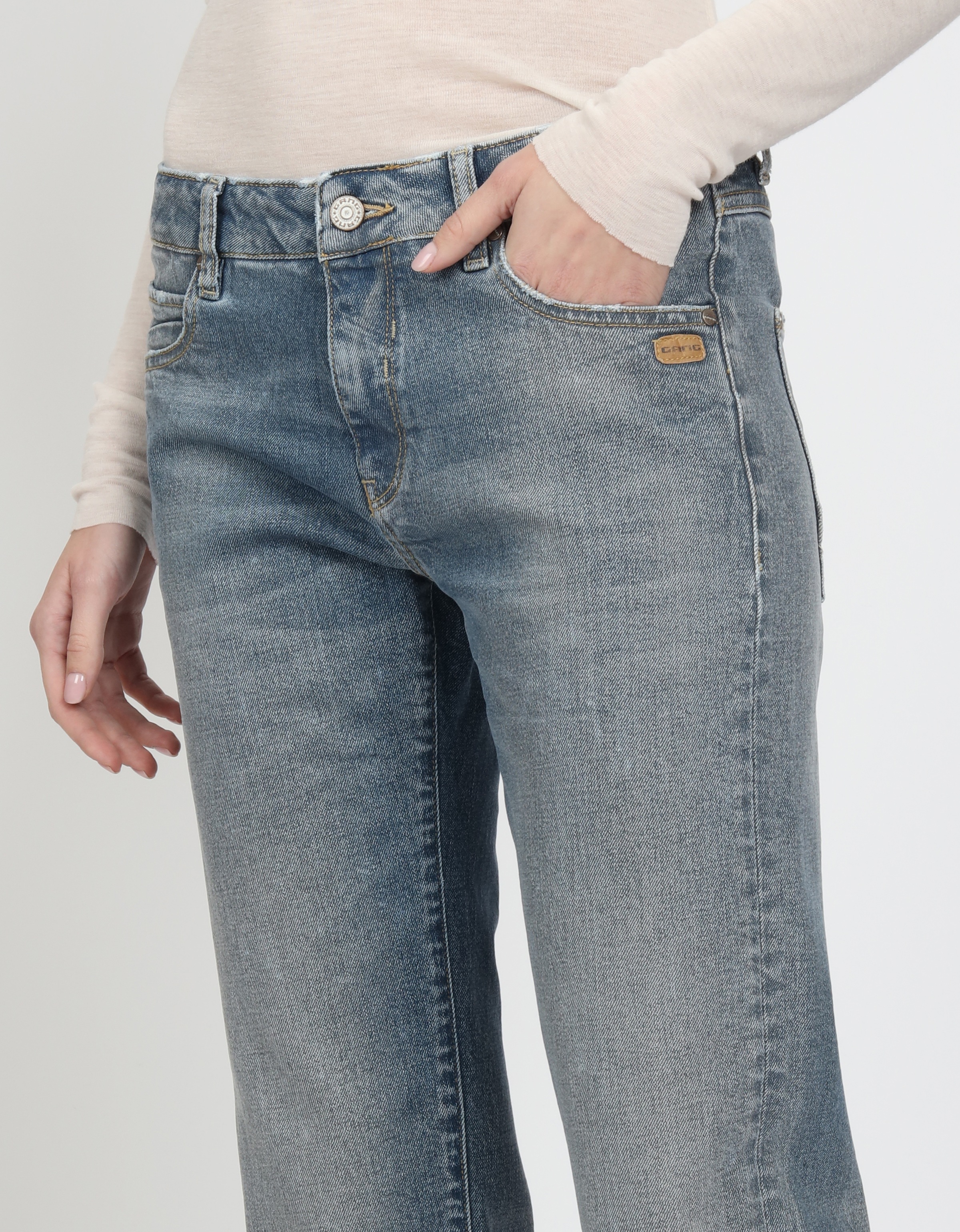 GANG Boyfriend-Jeans »94NADIA«, 5-Pocket Style mit Reissverschluss und Knopf
