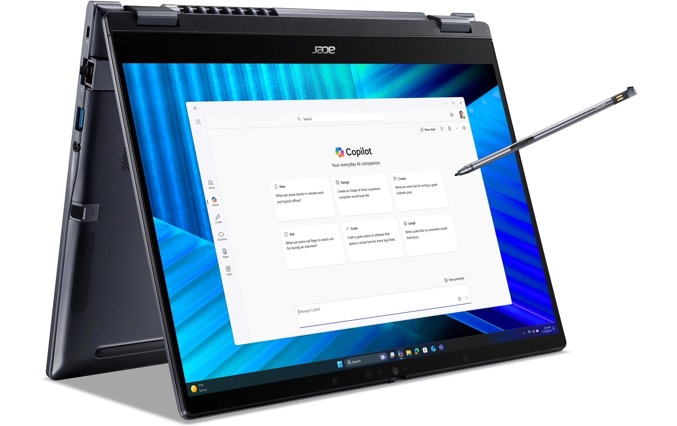 Acer Notebook »TravelMate P4 Spin, 8 GB (TMP414RN-55-TCO-586Y)«, 35,56 cm, / 14 Zoll, Intel, Intel Graphics, Touchscreen