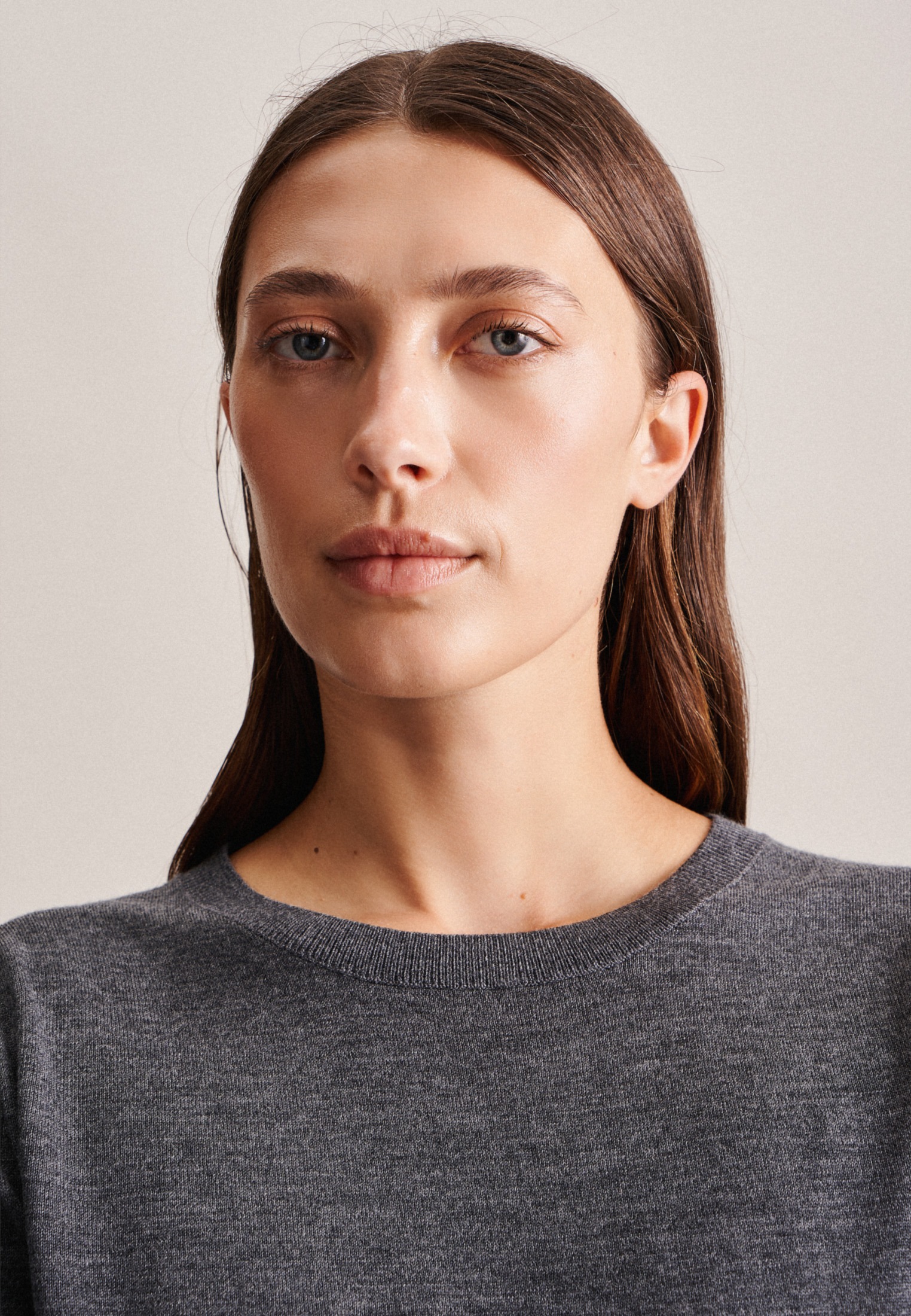 seidensticker Strickpullover »Schwarze Rose«, Rundhals Uni