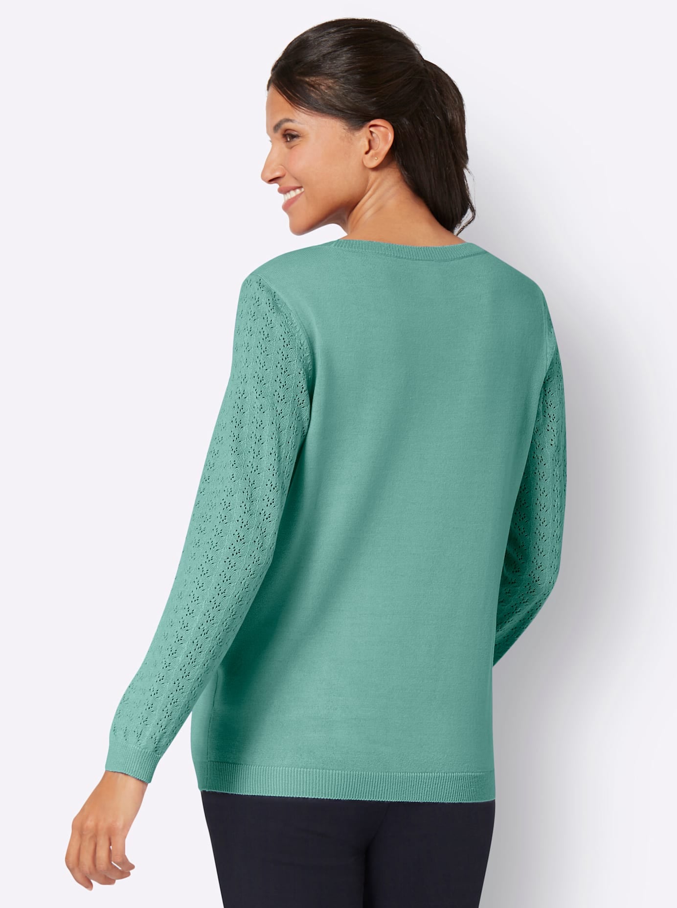 Classic Basics Rundhalspullover »Ajour-Pullover«