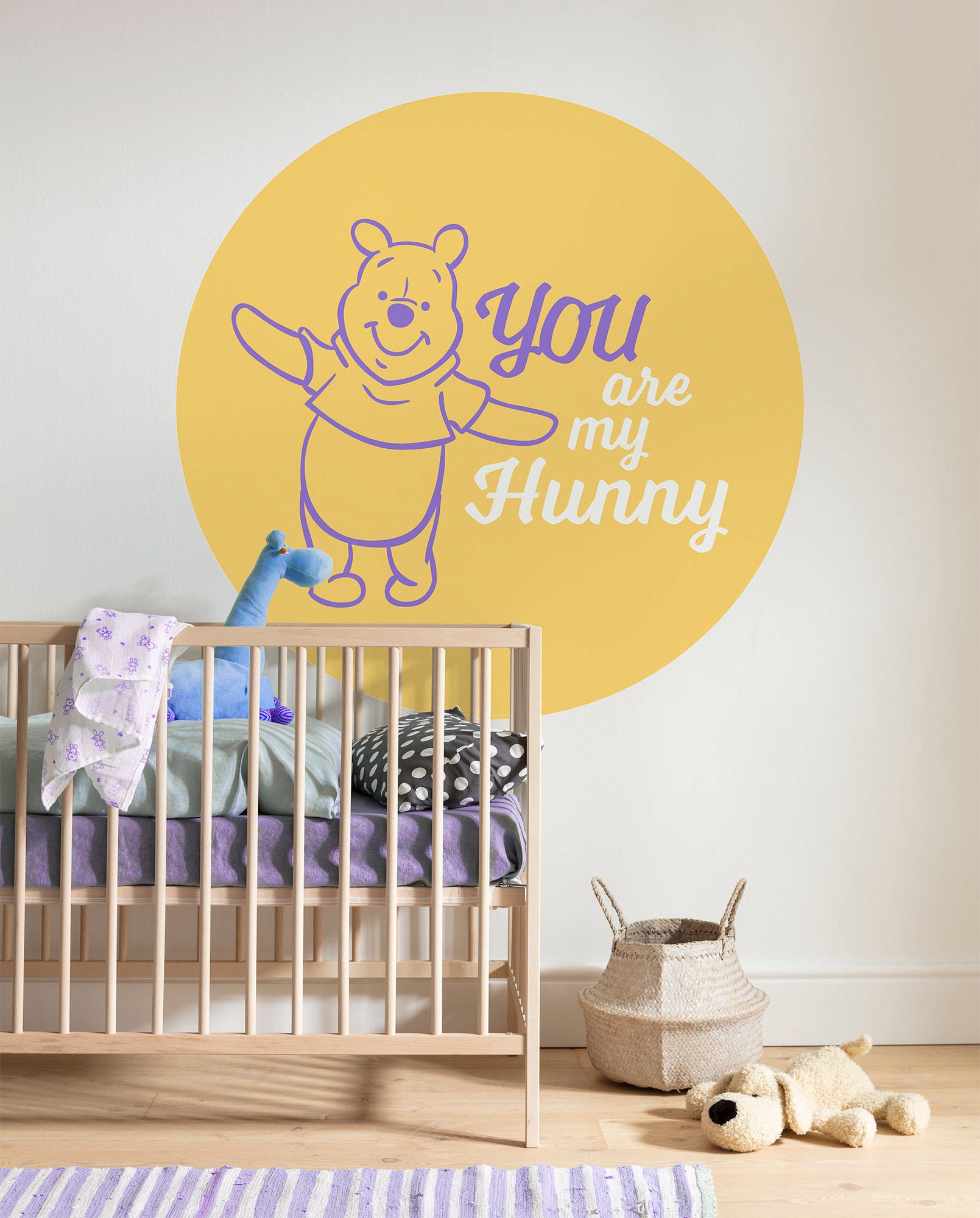 Komar Wandtattoo »selbstklebendes Vlies - Winnie the Pooh My Hunny - Grösse 125 x 125 cm«, (1 St.), rund und selbstklebend
