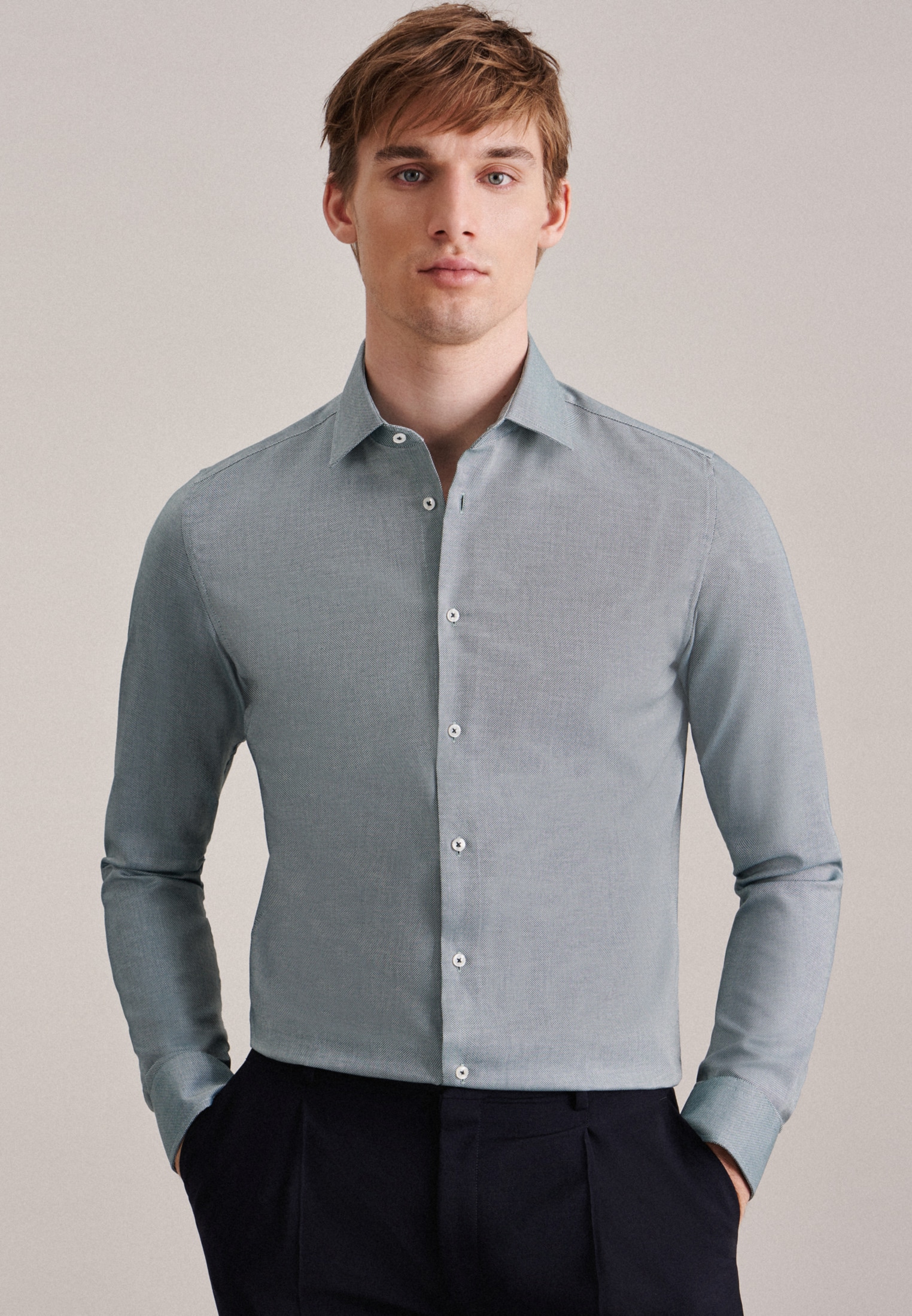 »Shaped«, Jelmoli-Versand Kentkragen online | Extra kaufen langer seidensticker Arm Uni Shaped Businesshemd