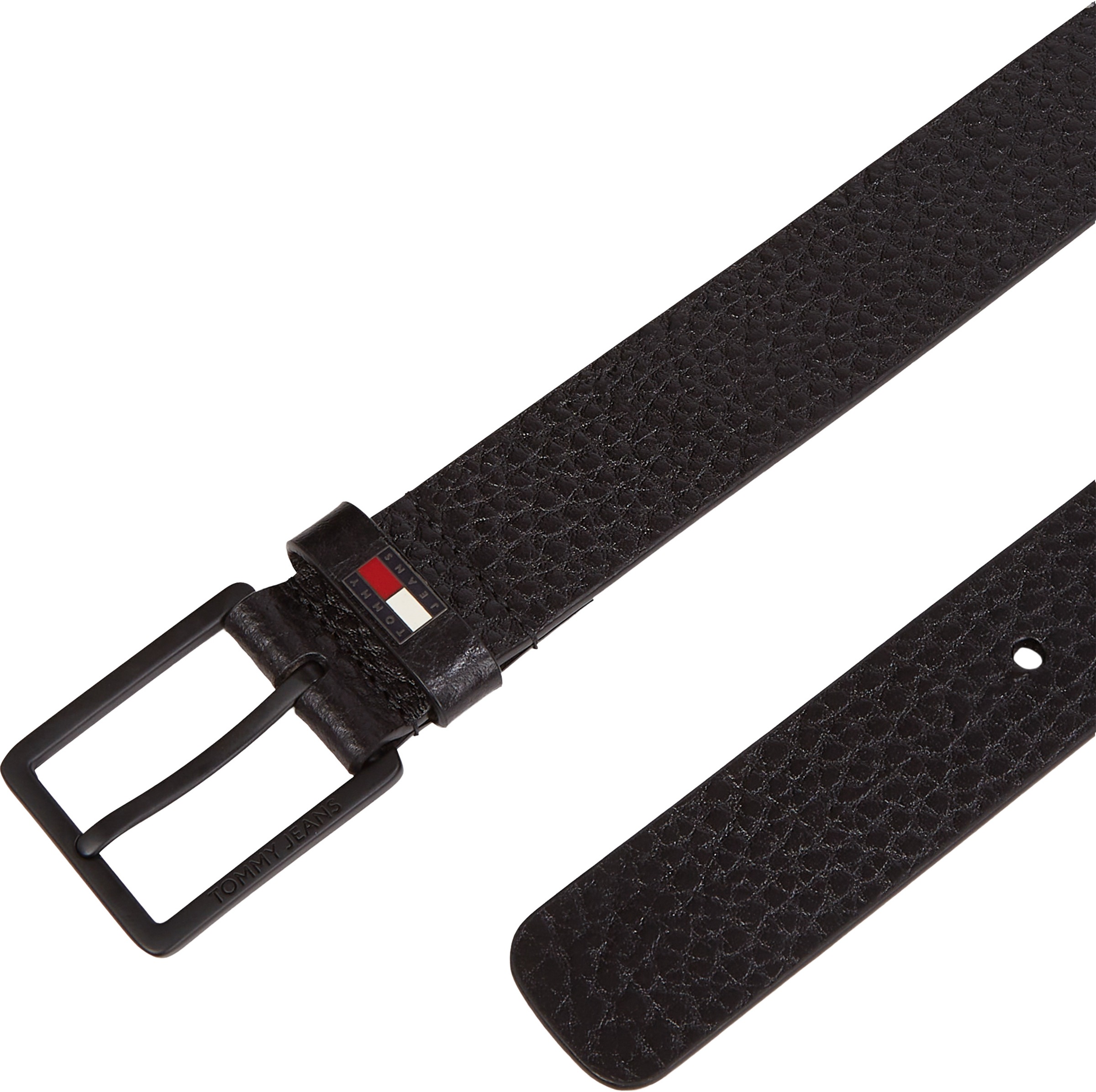 Tommy Jeans Ledergürtel »TJM ELEVATED FLAG LEATHER 3.5«, Grössenverstellbar