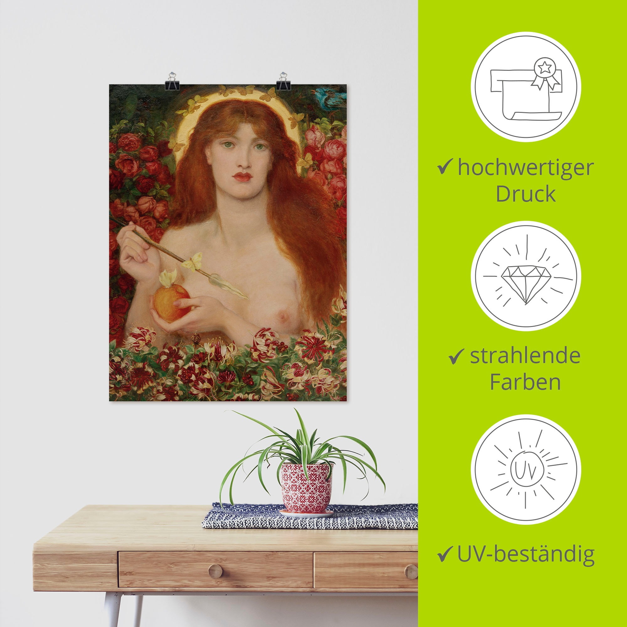 Artland Kunstdruck »Venus Verticordia«, Gottes Bilder, (1 St.), als Alubild, Leinwandbild, Wandaufkleber oder Poster in versch. Grössen