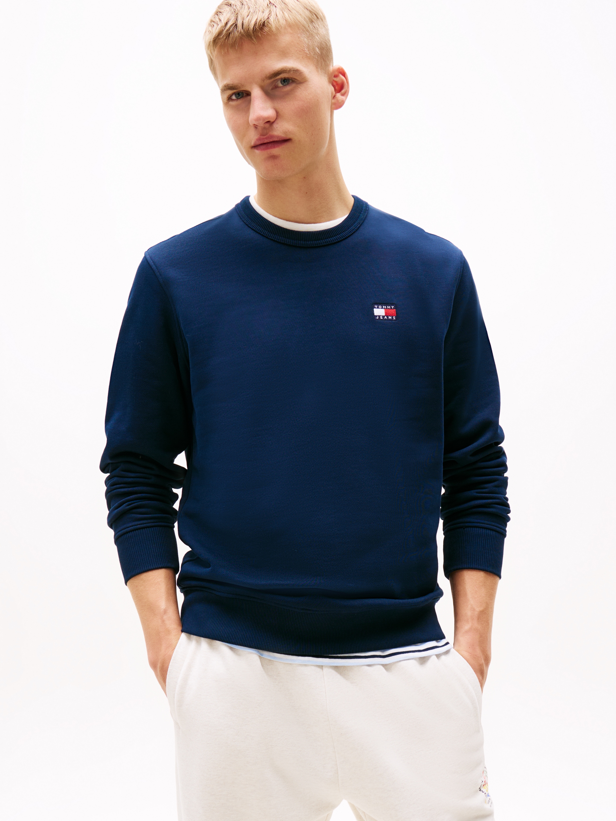 Tommy Jeans Sweatshirt »TJM REG BADGE CREW EXT«, Mit Rundhalsausschnitt