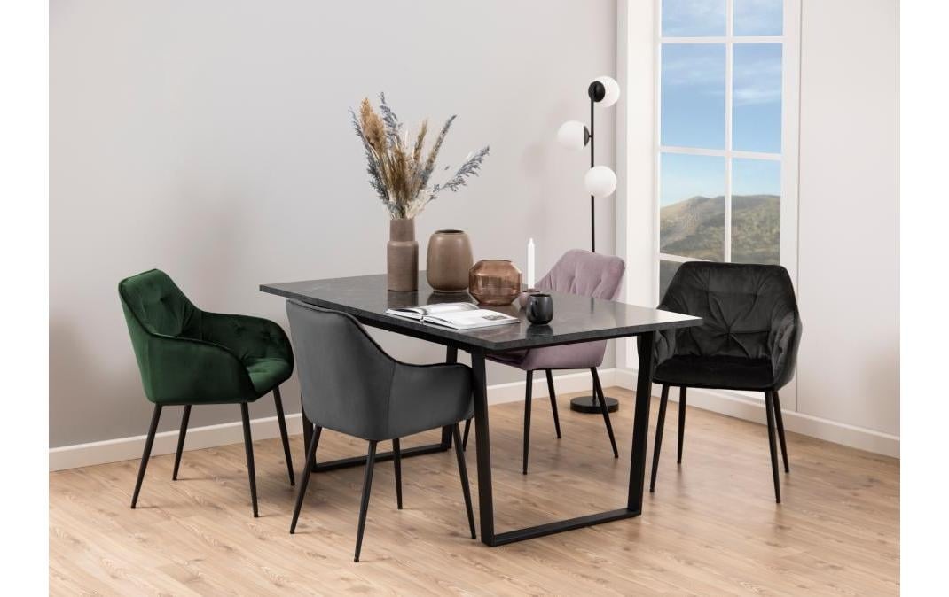 AC Design Esstisch »Amble 60 x 90 x 74 cm, Schwarz«