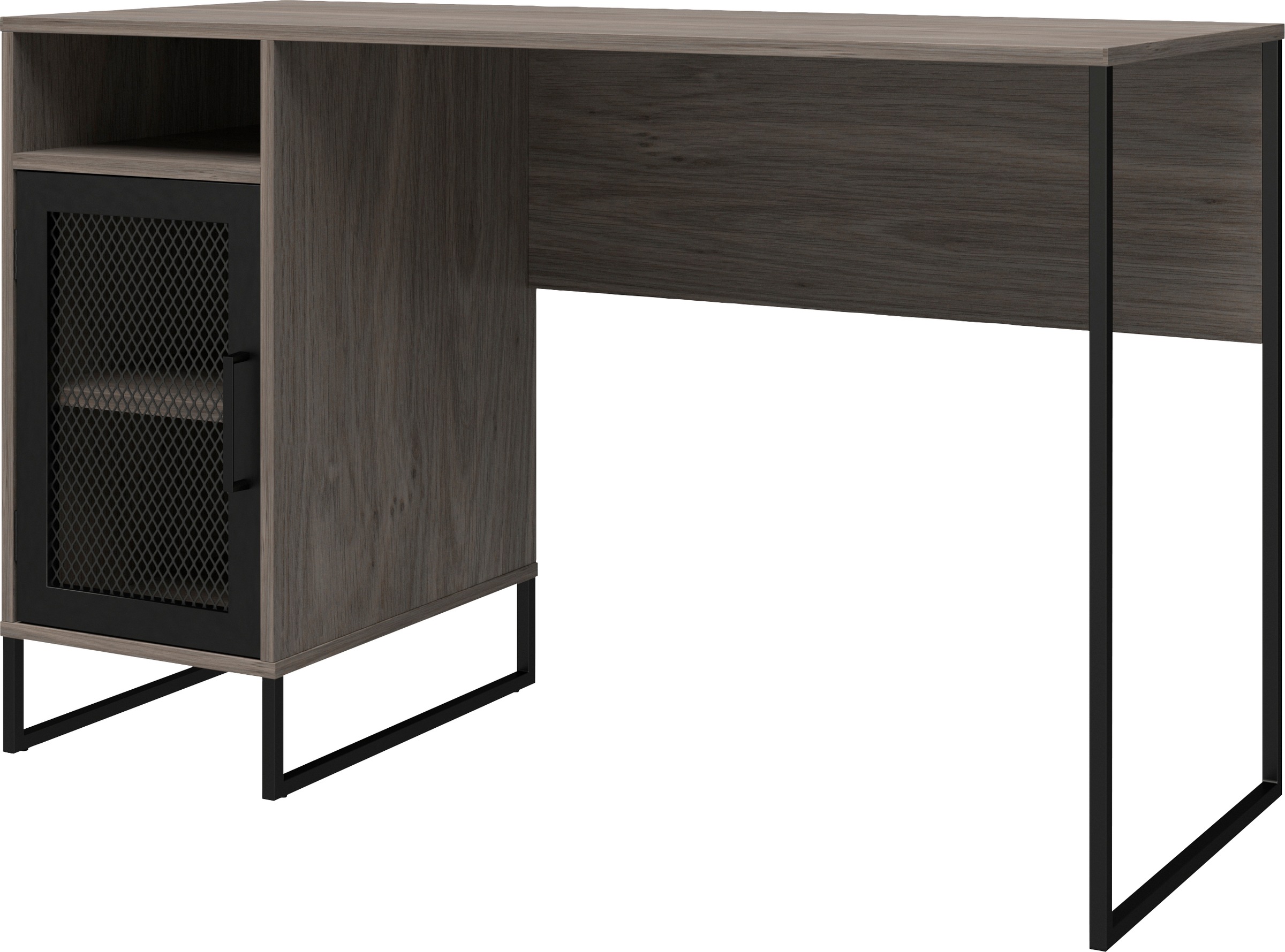 Dorel Home Schreibtisch »Purdue«, (1 St.), Tür mit Magnetverschluss, Gestell aus Metall, Höhe 76,5 cm