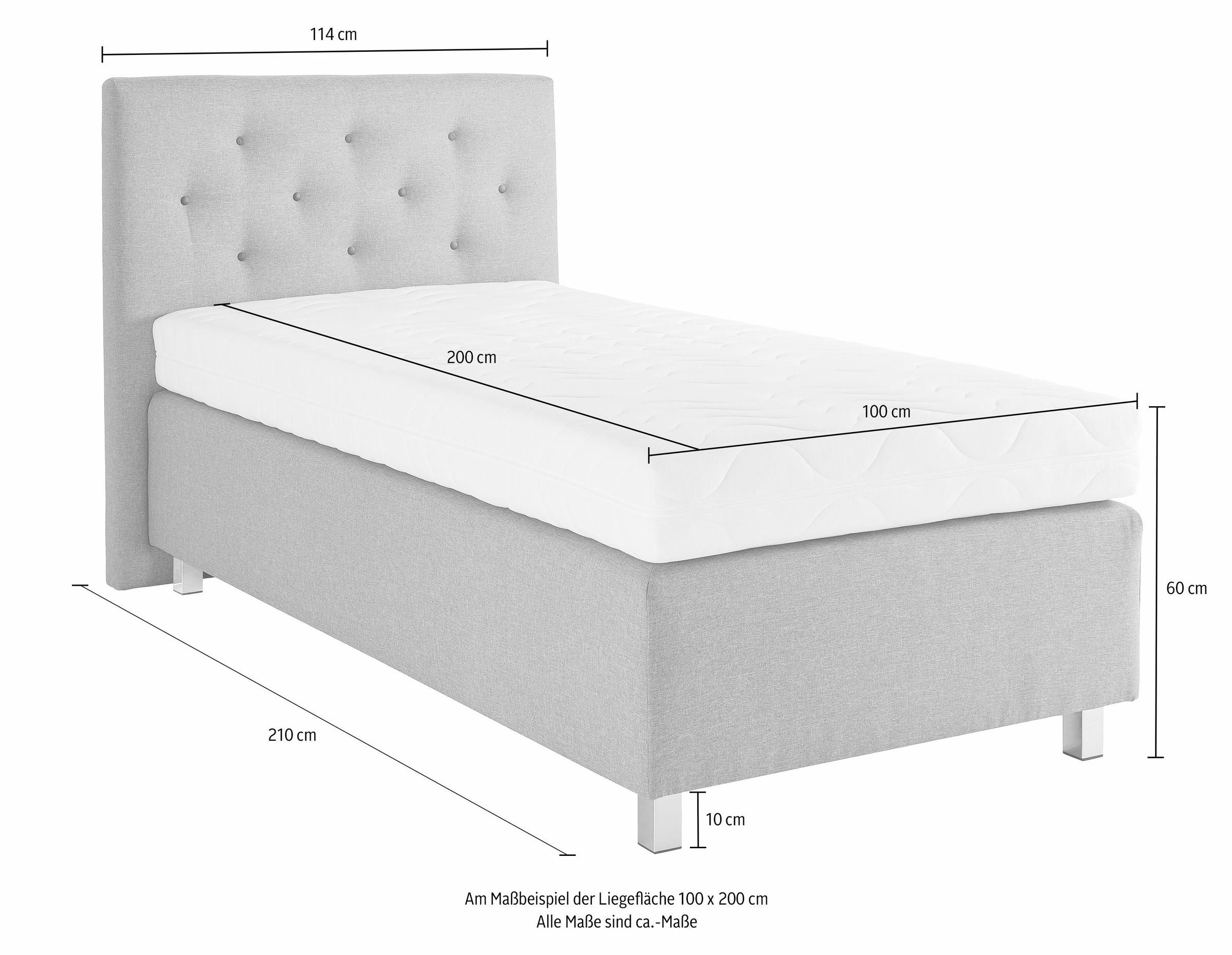 Westfalia Schlafkomfort Boxspringbett, in diversen Ausführungen