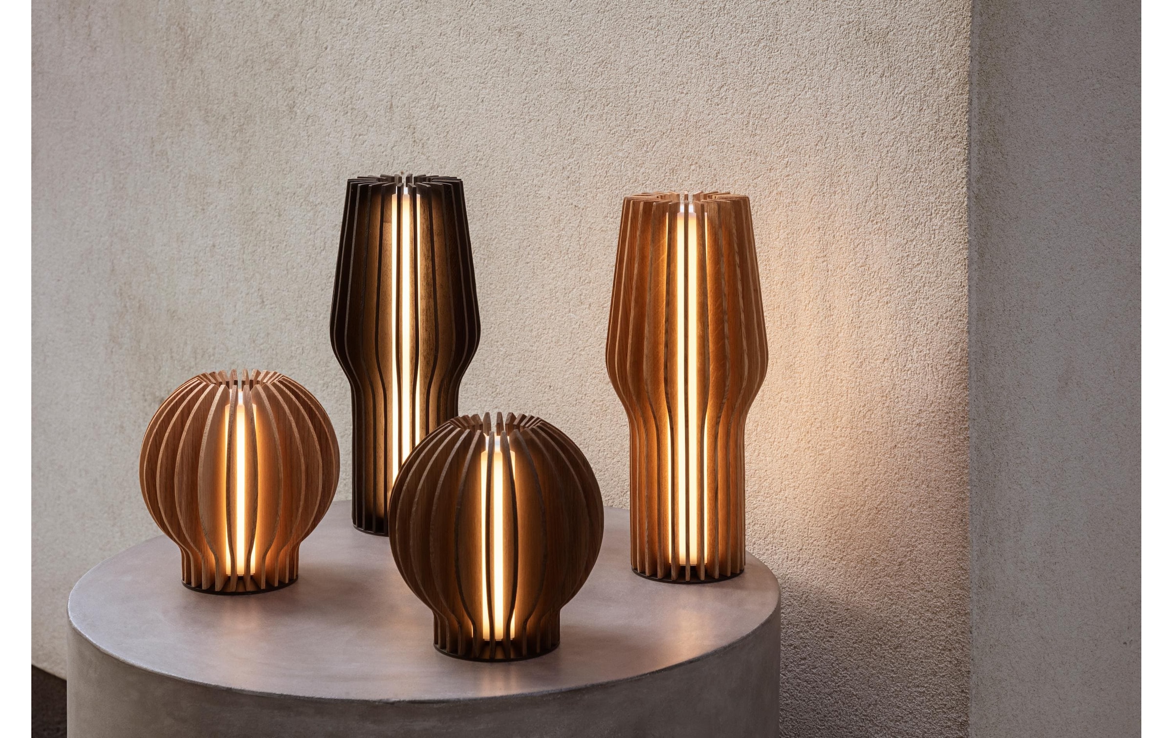 Eva Solo Tischleuchte »Eva Solo Radiant rund«, 1 flammig, Holzart: Eiche