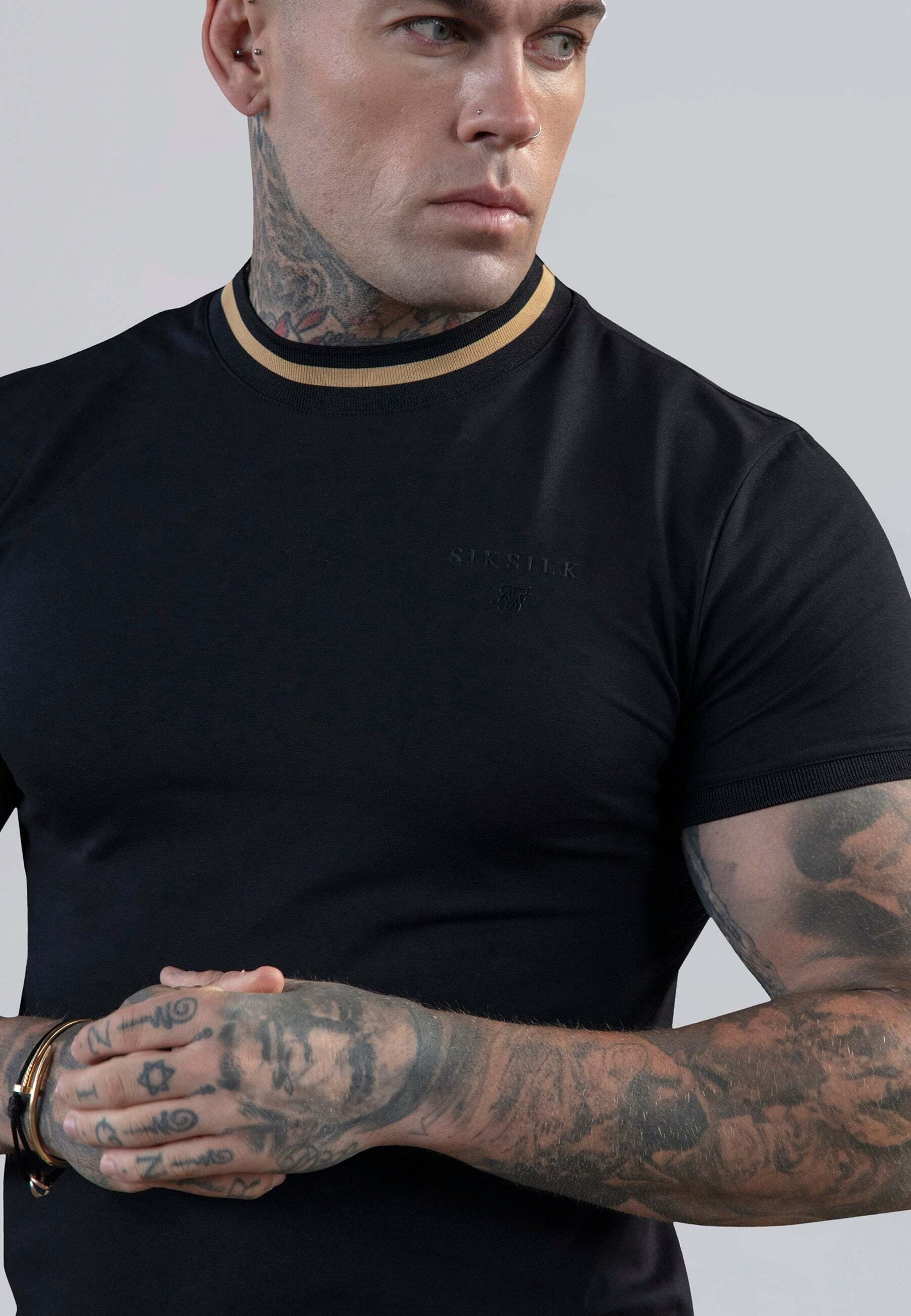 Siksilk T-Shirt »Siksilk T-Shirt Muscle Fit T-Shirt«