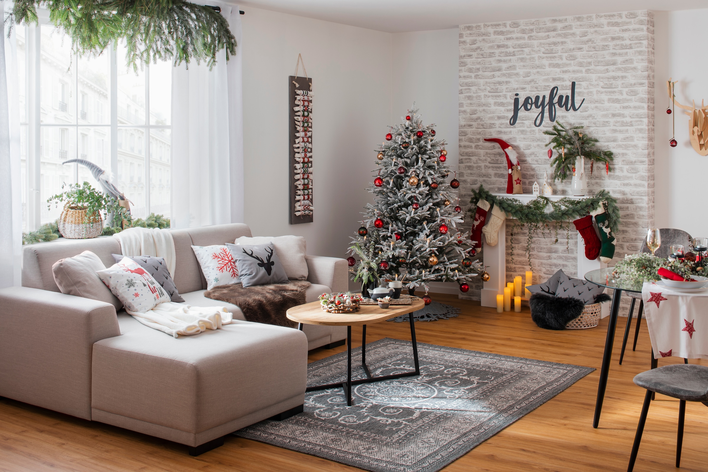 my home Adventskranz »Cheyenne, Weihnachtsdeko«, Adventsleuchter,  Durchmesser ca. 23 cm online bestellen | Jelmoli-Versand