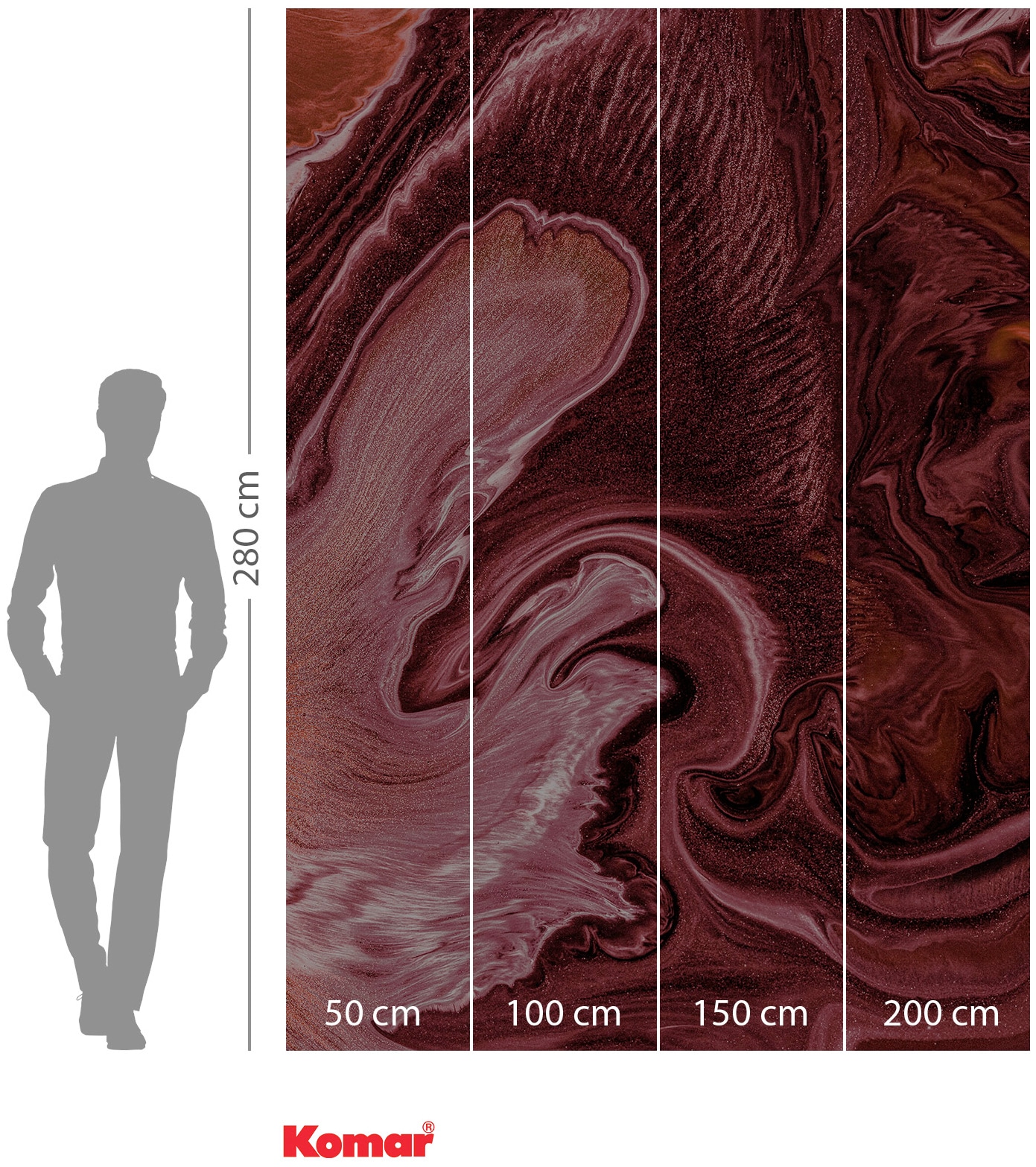Komar Vliestapete »Digitaldruck Vlies - Mélange - Grösse 200 x 280 cm«, bedruckt, Wohnzimmer, Schlafzimmer