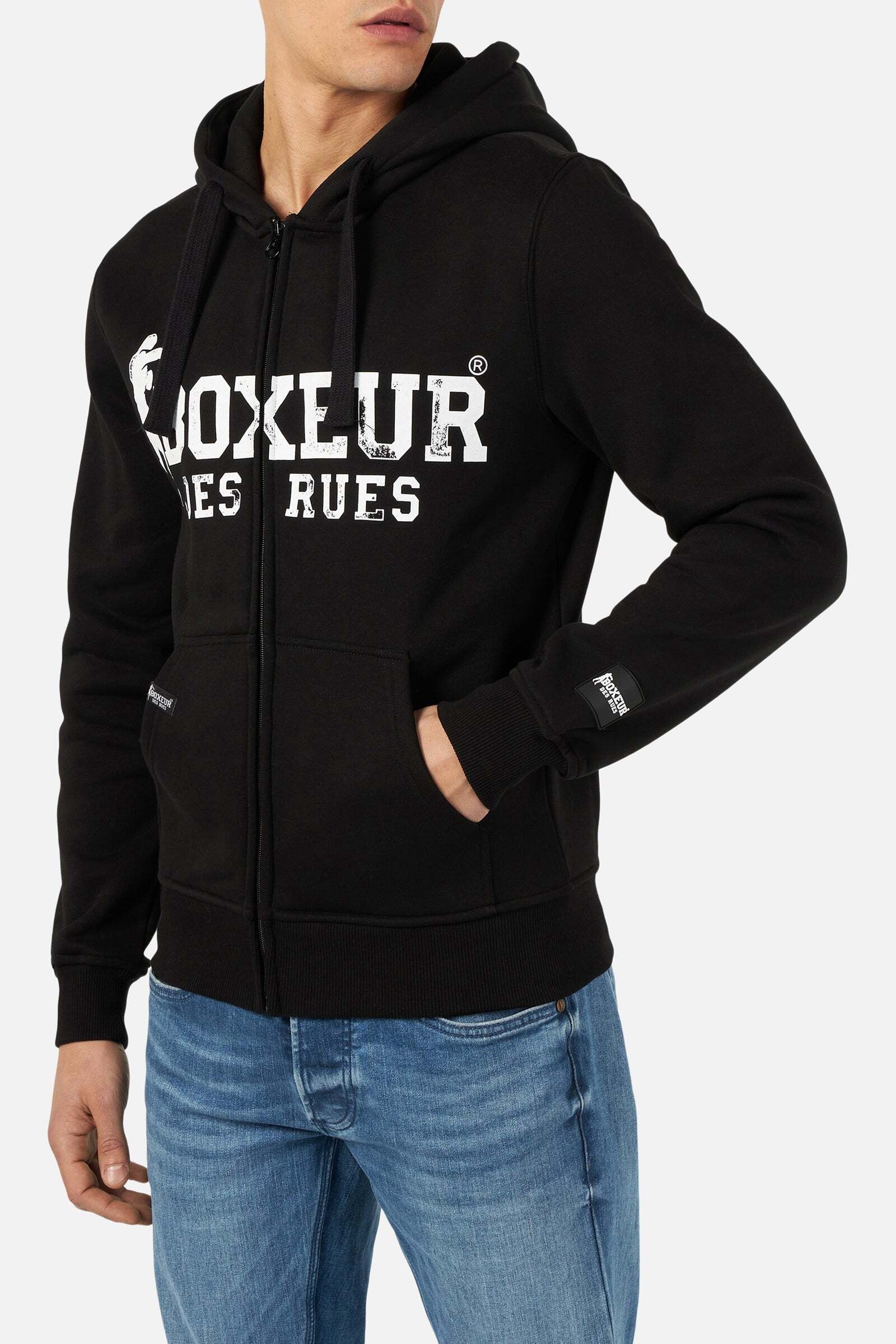 BOXEUR DES RUES Sweatjacke »BOXEUR DES RUES Sweatjacke Hoodie Full Zip With Patch«