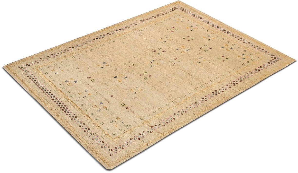 morgenland Wollteppich »LORIBAFT CROCO«, rechteckig, 18 mm Höhe, reine Wolle, Luxus, fein Handgeknüpft, Wohnzimmer