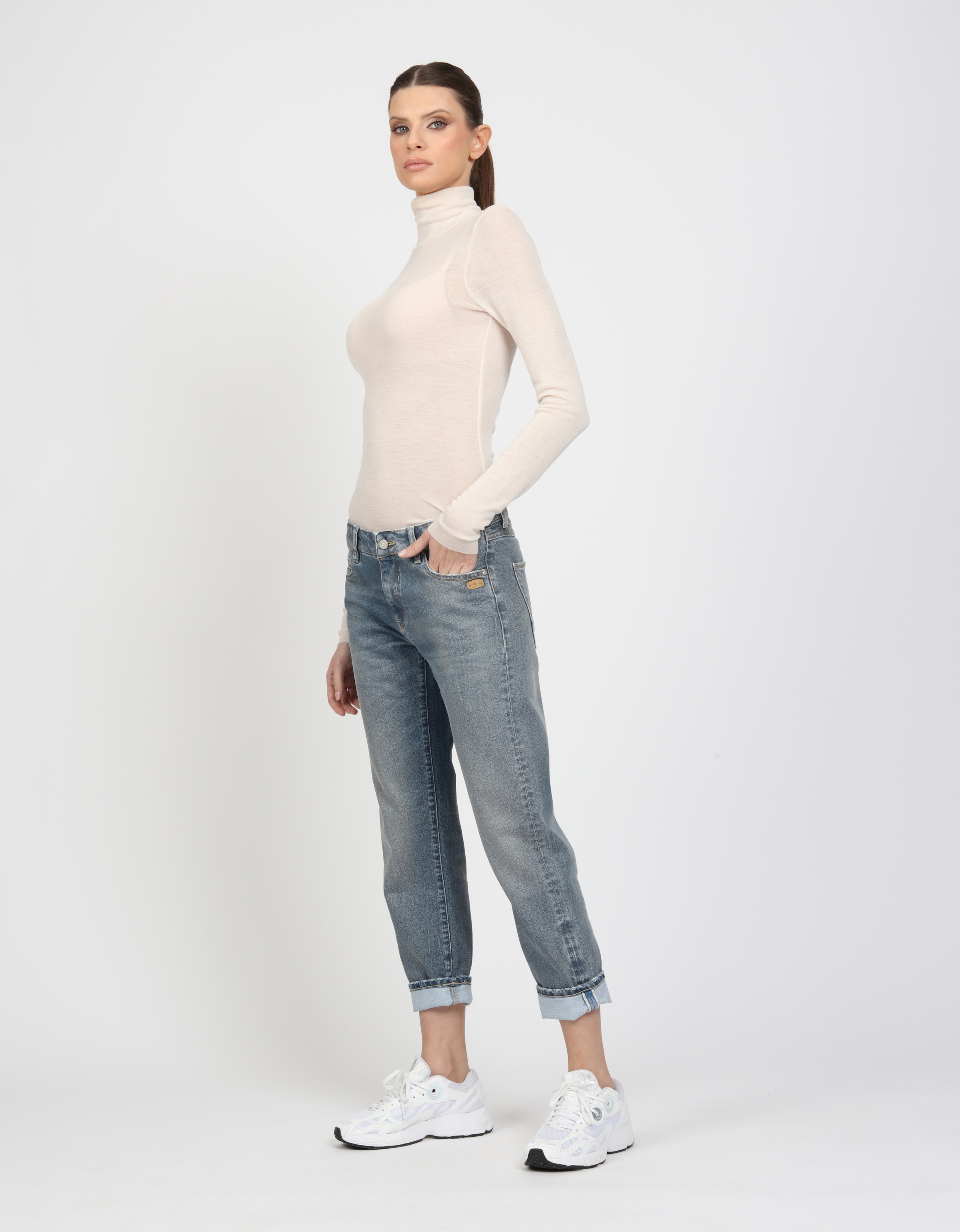 GANG Boyfriend-Jeans »94NADIA«, 5-Pocket Style mit Reissverschluss und Knopf