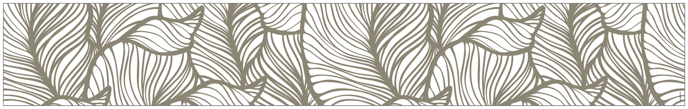 MySpotti Fensterfolie »Look Leaves beige«, halbtransparent, glattstatisch  haftend, 200 x 30 cm, statisch haftend kaufen