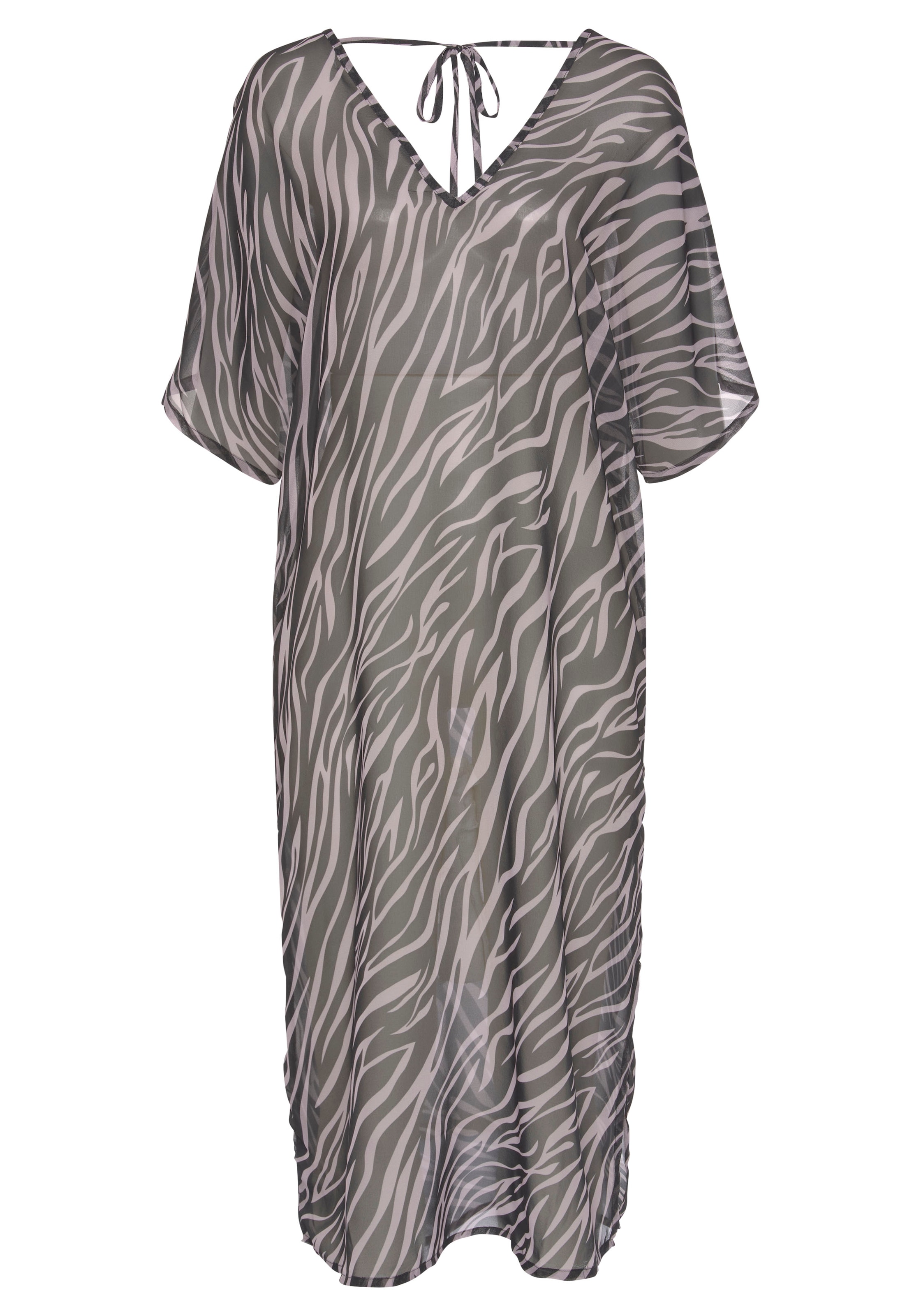 LASCANA Chiffontunika, in Midilänge mit Animalprint kaufen