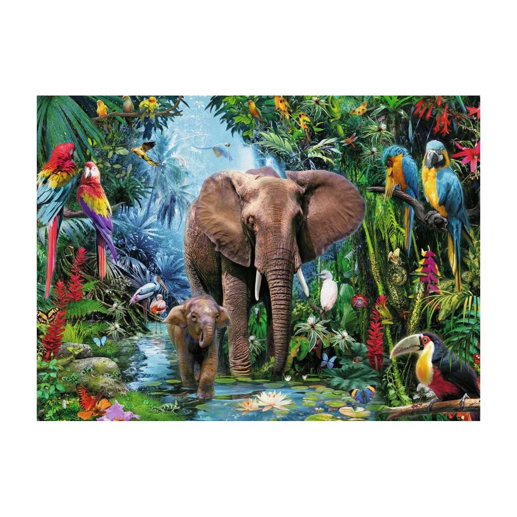 Ravensburger Puzzle »Dschungelelefanten«, (150 tlg.)
