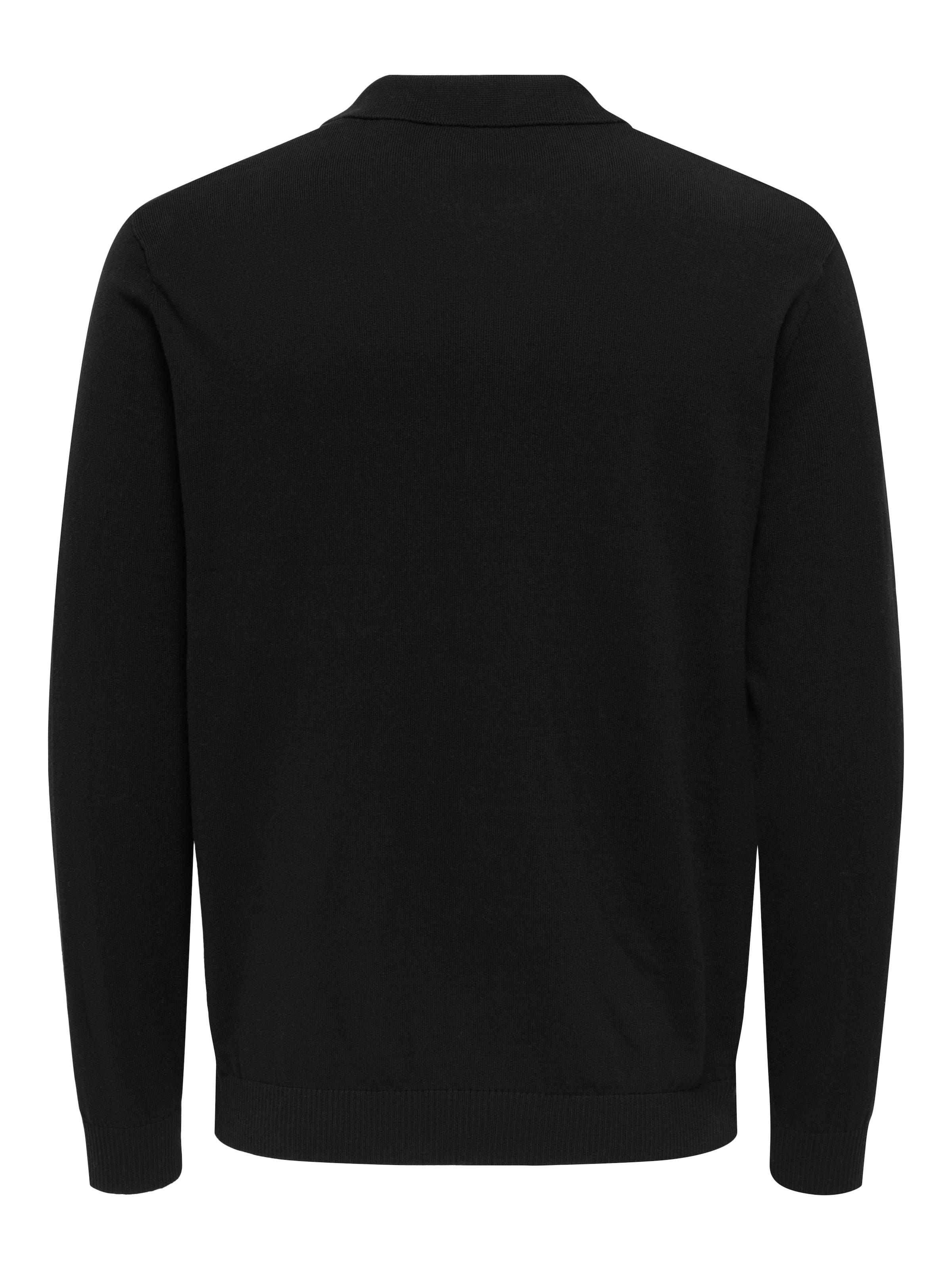 ONLY & SONS Polokragenpullover »ONSLOUI REG 12 LS MEL POLO KNIT«