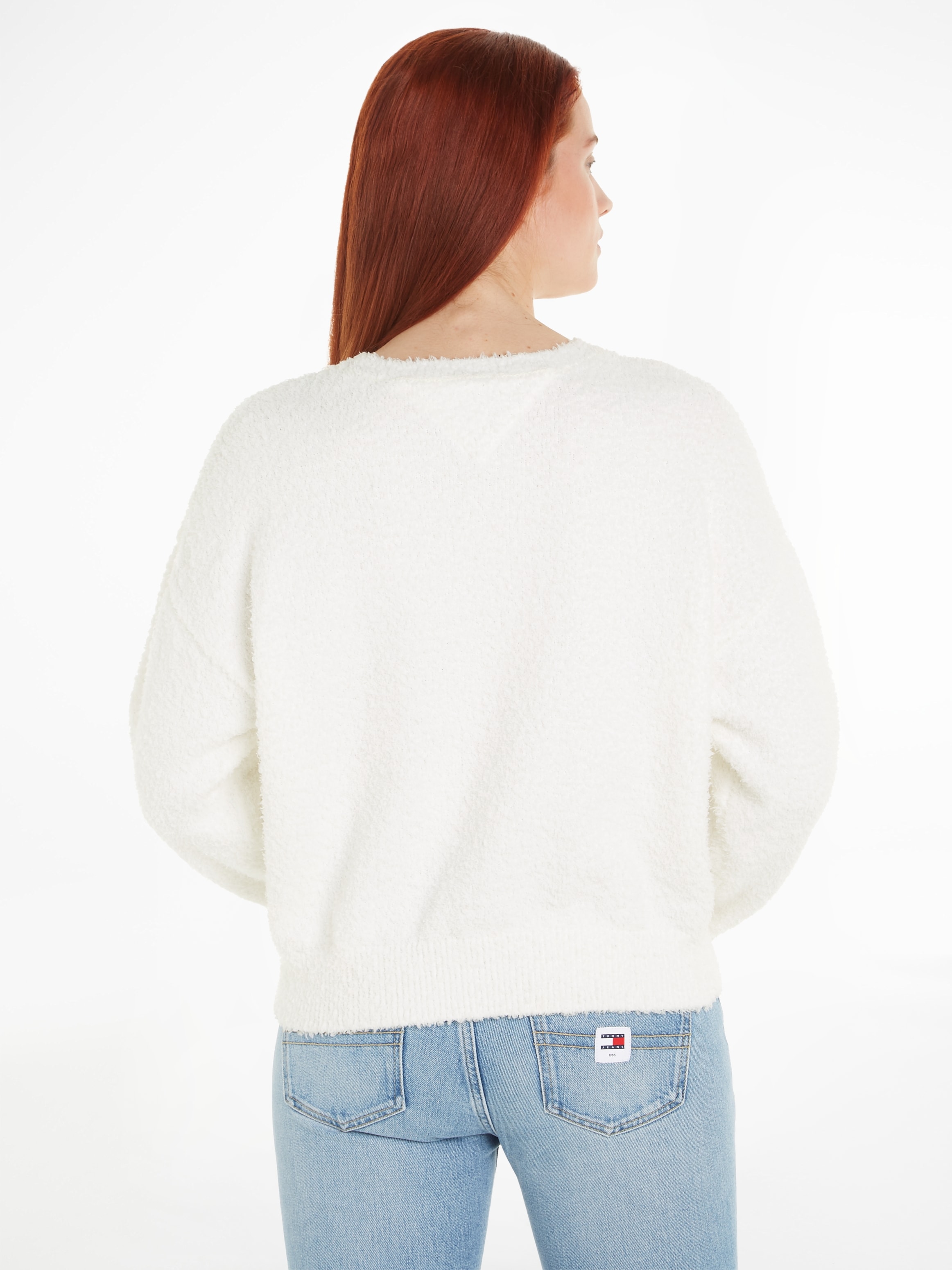 Tommy Jeans Curve Strickpullover »TJW CENTER FLAG SWEATER EXT«