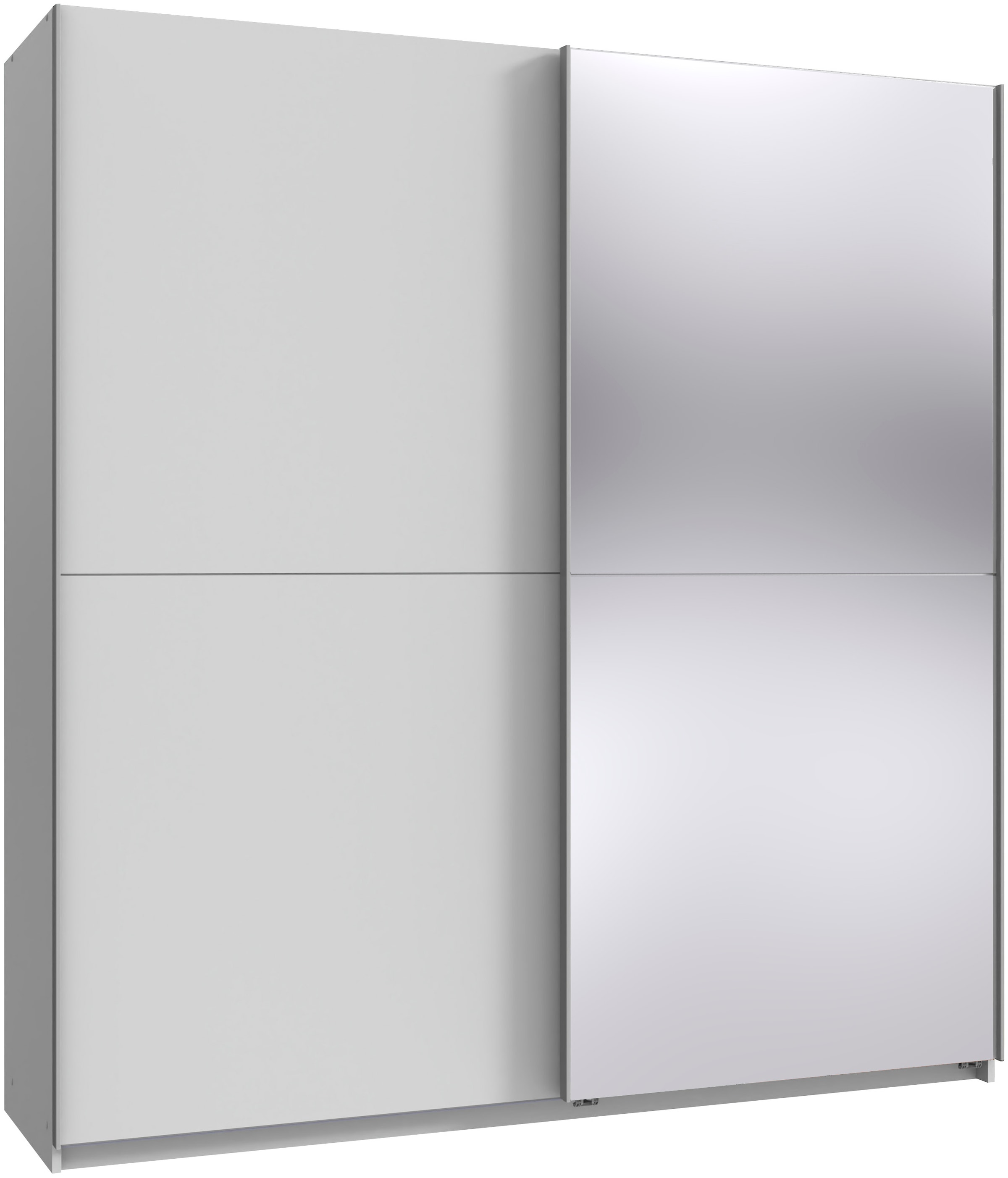 Wimex Kleiderschrank »Mugano, B/T/H 135 oder 180/65/198cm, Made in Germany« wähle Deine Ausstattung: Basic oder Premium!, 2 Schwebetüren mit oder ohne Spiegel, Metallgriffe